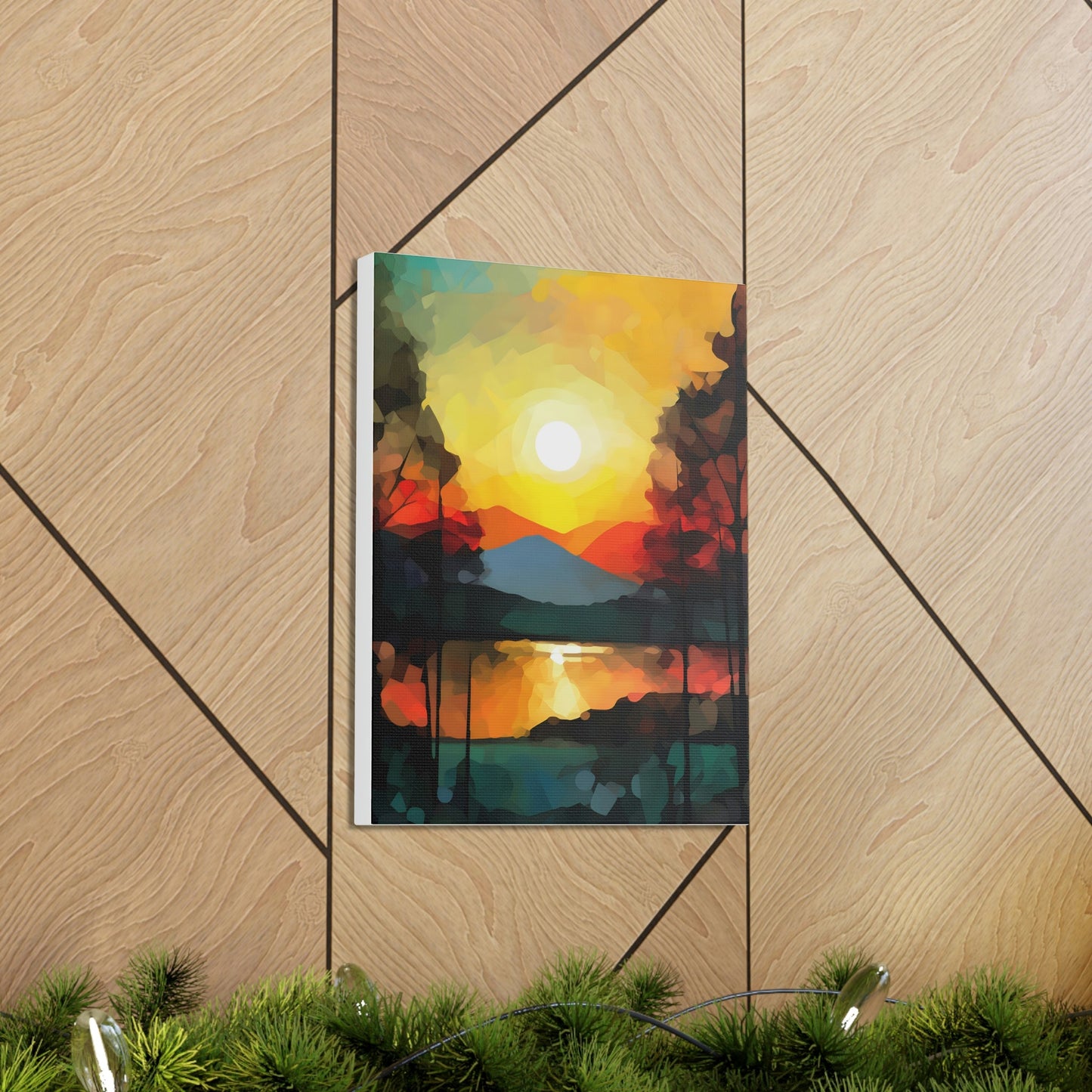 Abstract Style Landscape | Canvas Gallery Wraps