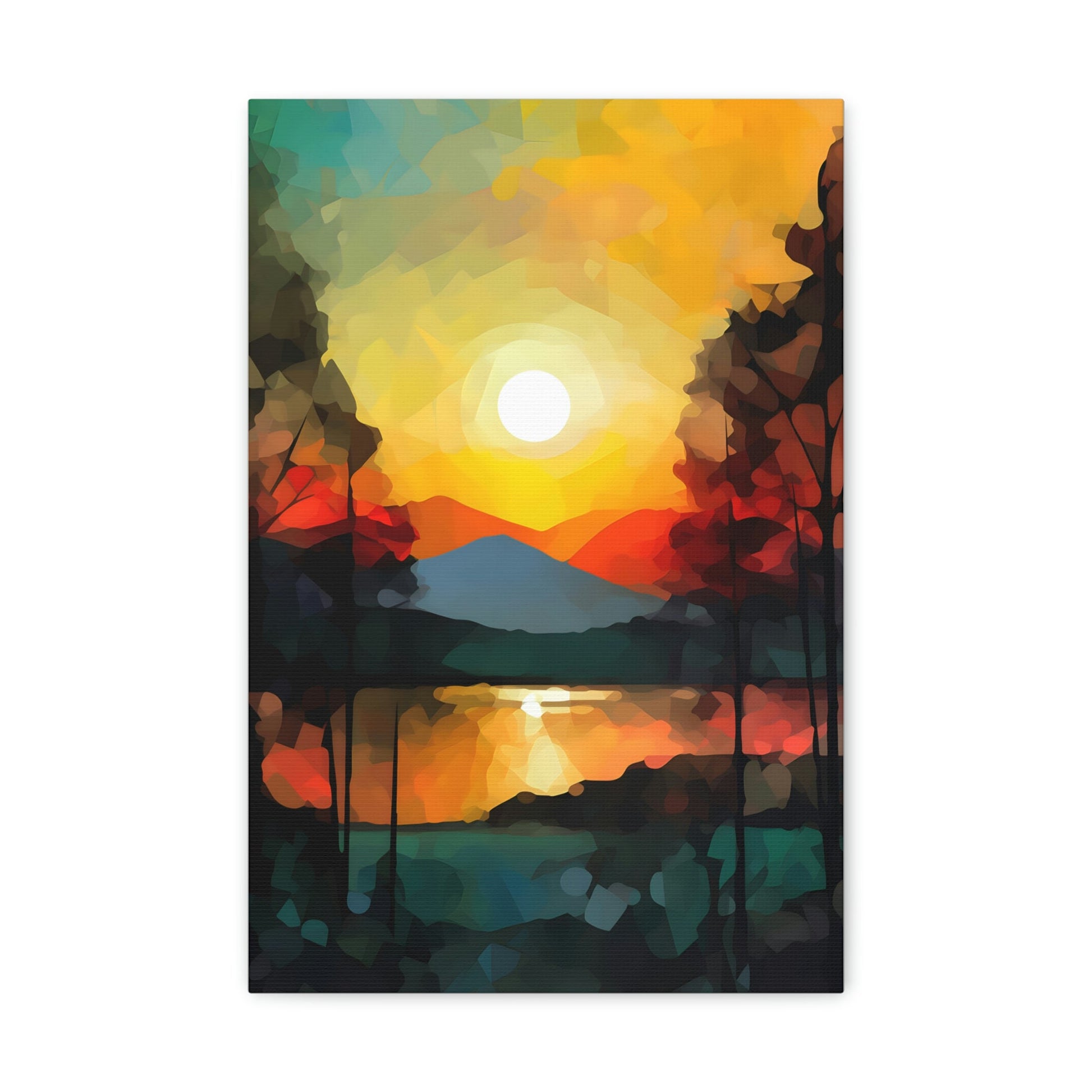 Abstract Style Landscape | Canvas Gallery Wraps