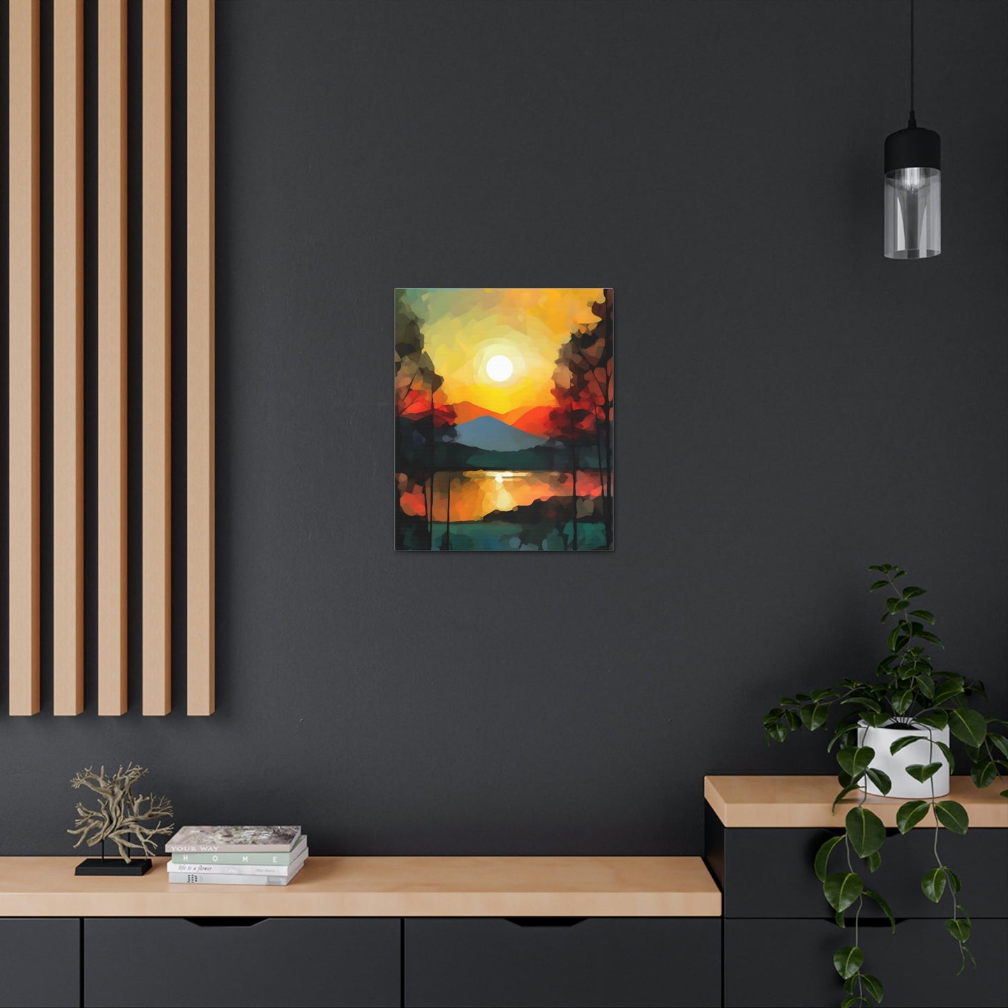 Abstract Style Landscape | Canvas Gallery Wraps