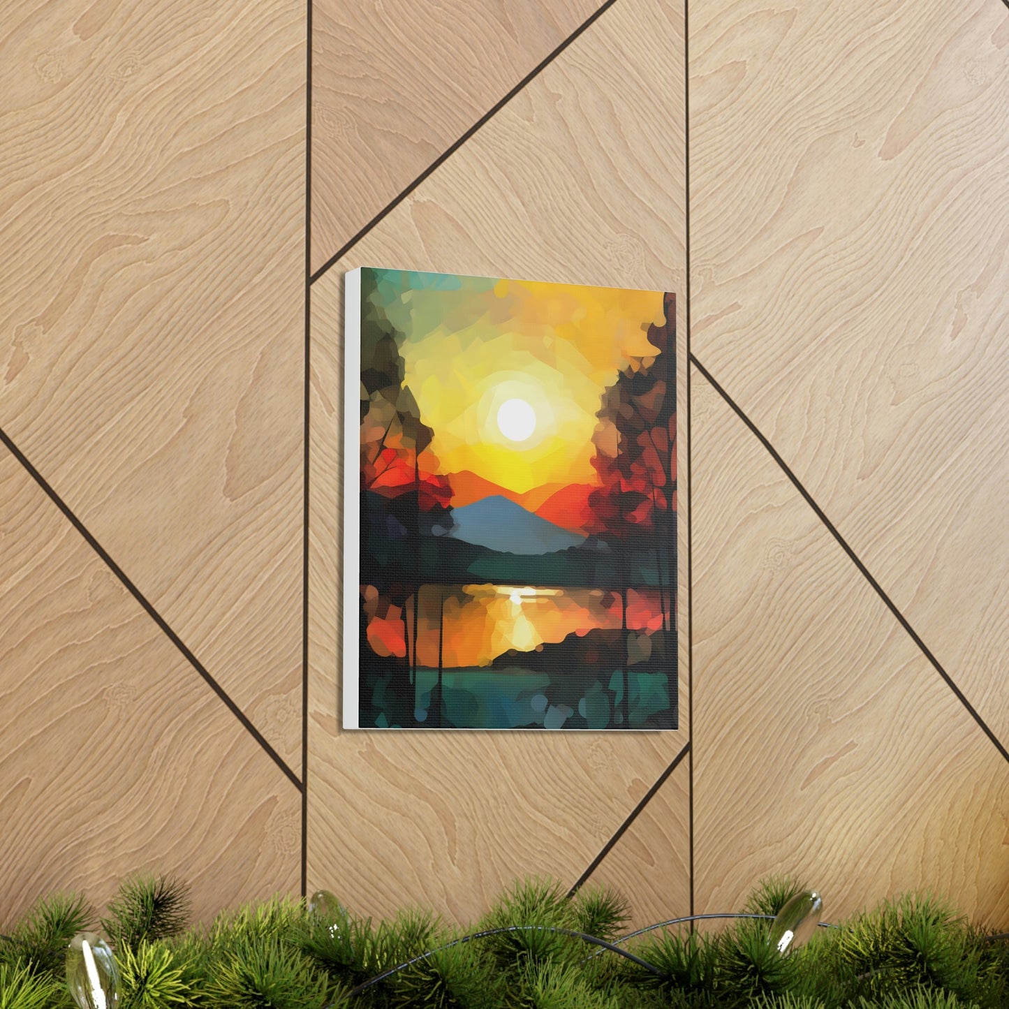 Abstract Style Landscape | Canvas Gallery Wraps