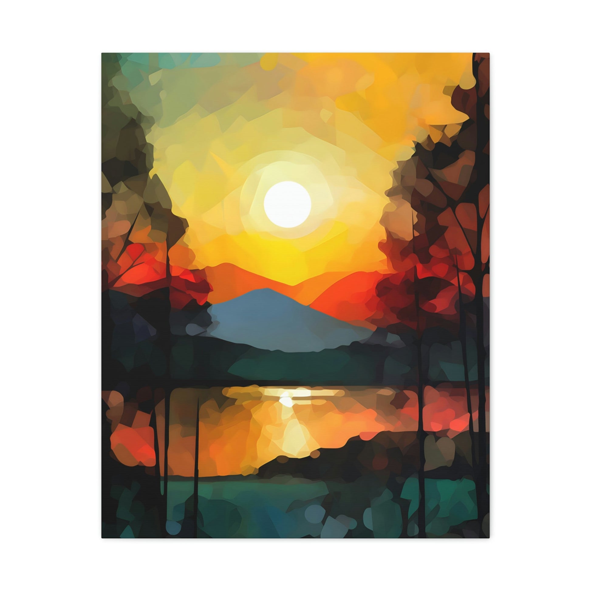 Abstract Style Landscape | Canvas Gallery Wraps