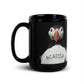 Acadia Puffin Black Glossy Mug