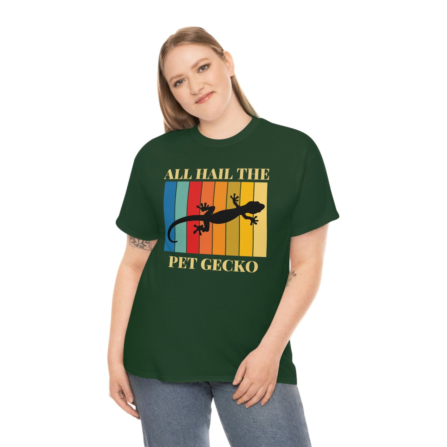 All Hail the Pet Gecko Heavy Cotton Tee