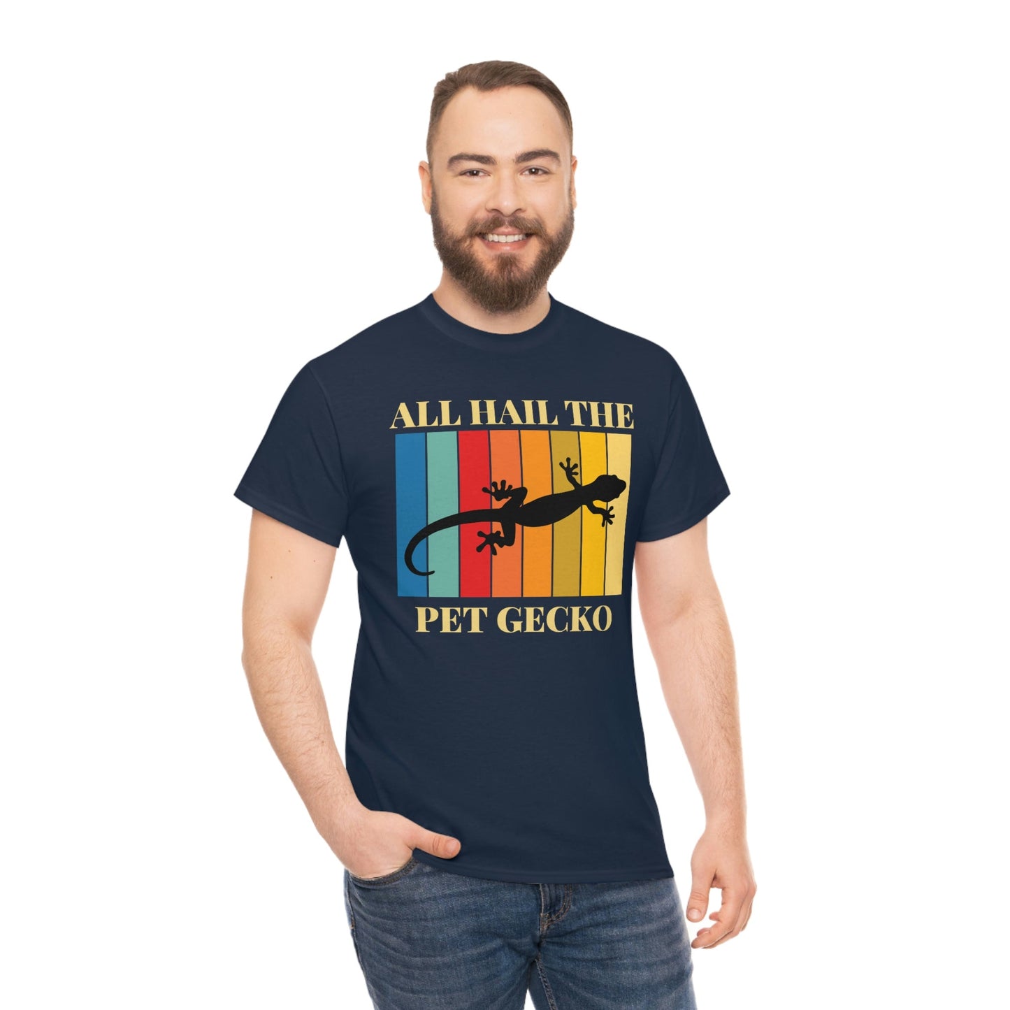 All Hail the Pet Gecko Heavy Cotton Tee