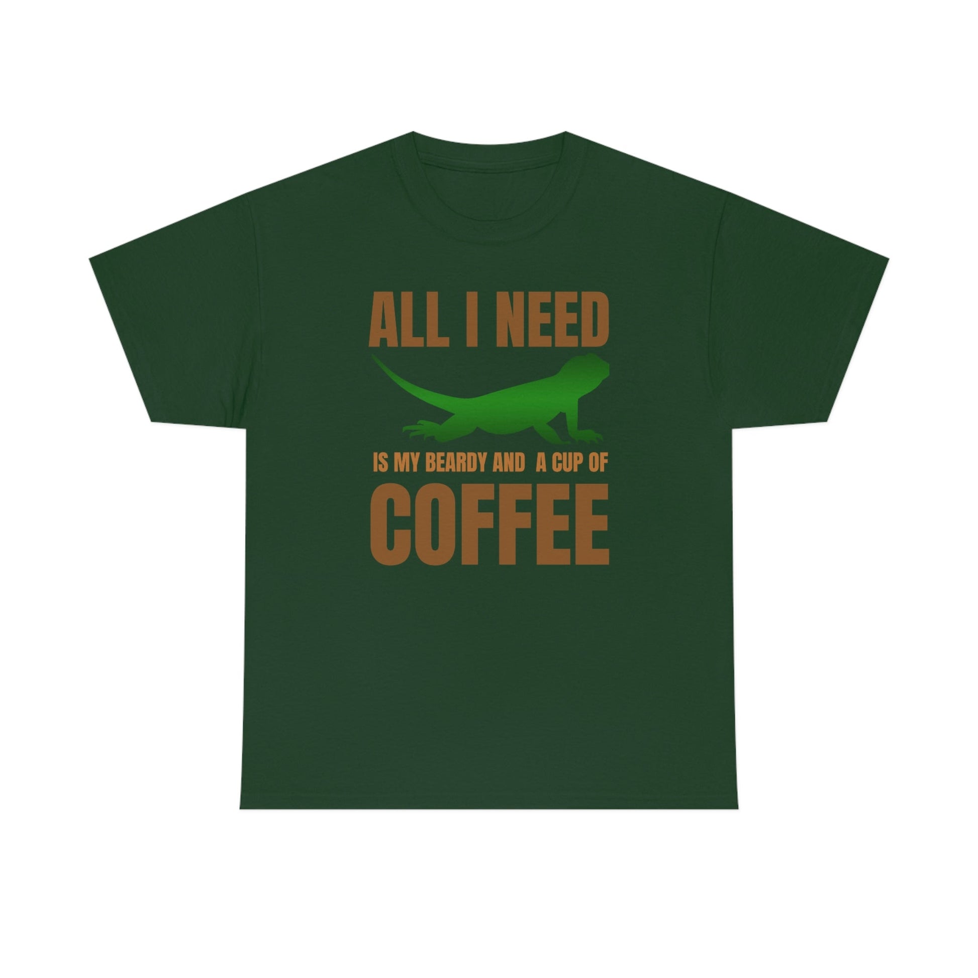 All I Need is My Beardy and a Cup of Coffee Heavy Cotton T-Shirt