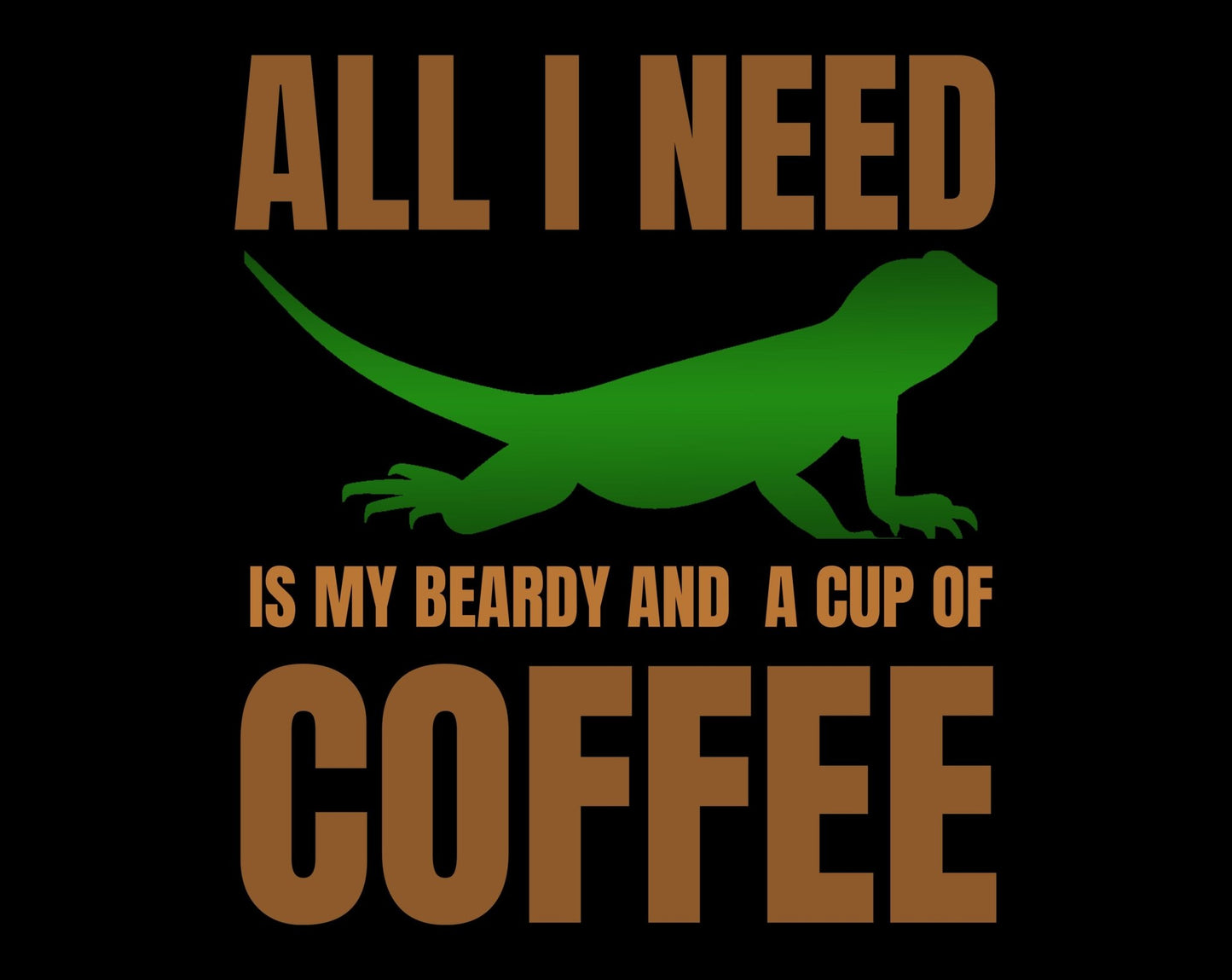 All I Need is My Beardy and a Cup of Coffee Heavy Cotton T-Shirt