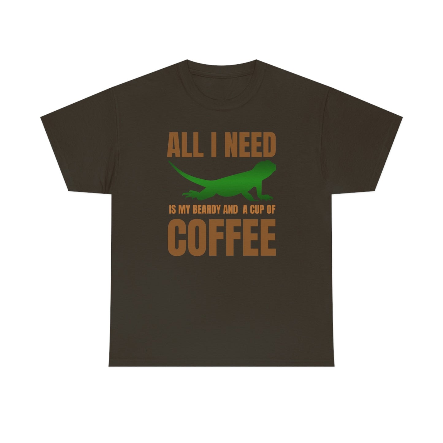 All I Need is My Beardy and a Cup of Coffee Heavy Cotton T-Shirt