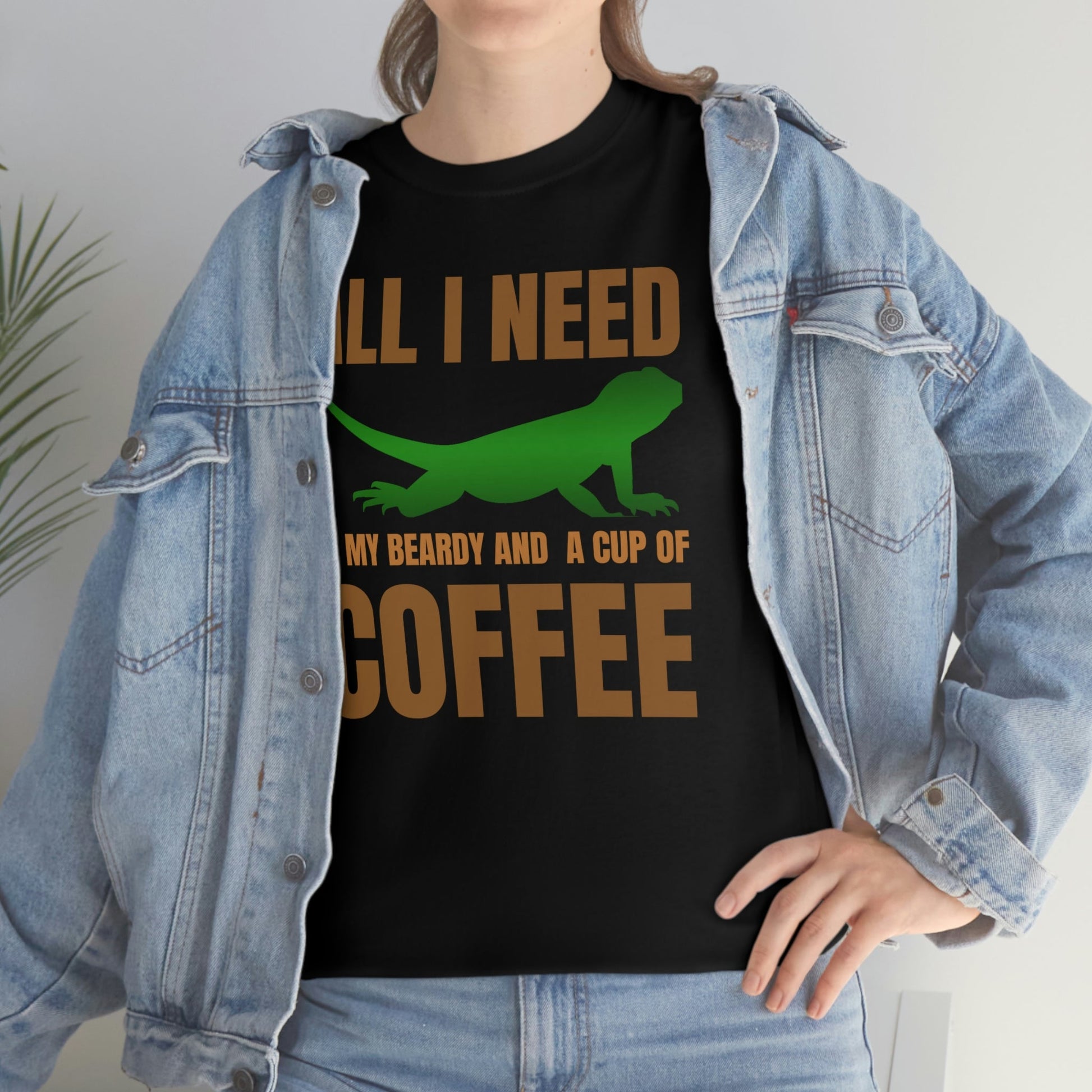 All I Need is My Beardy and a Cup of Coffee Heavy Cotton T-Shirt