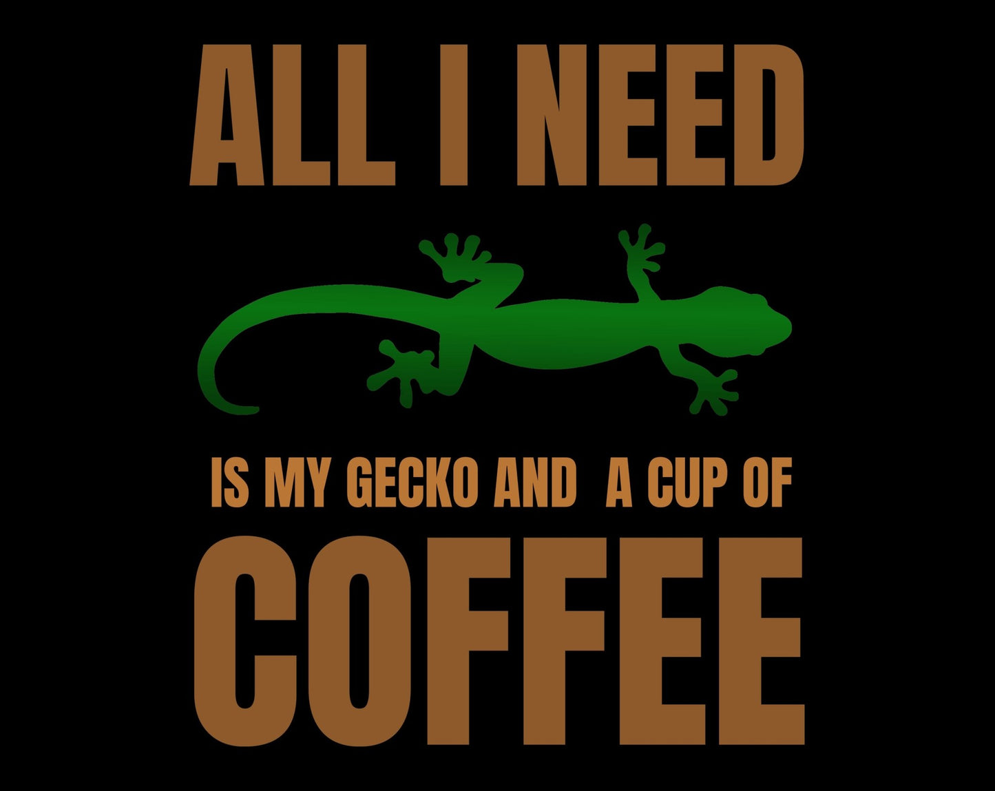 All I Need is My Gecko and a Cup of Coffee Heavy Cotton T-Shirt