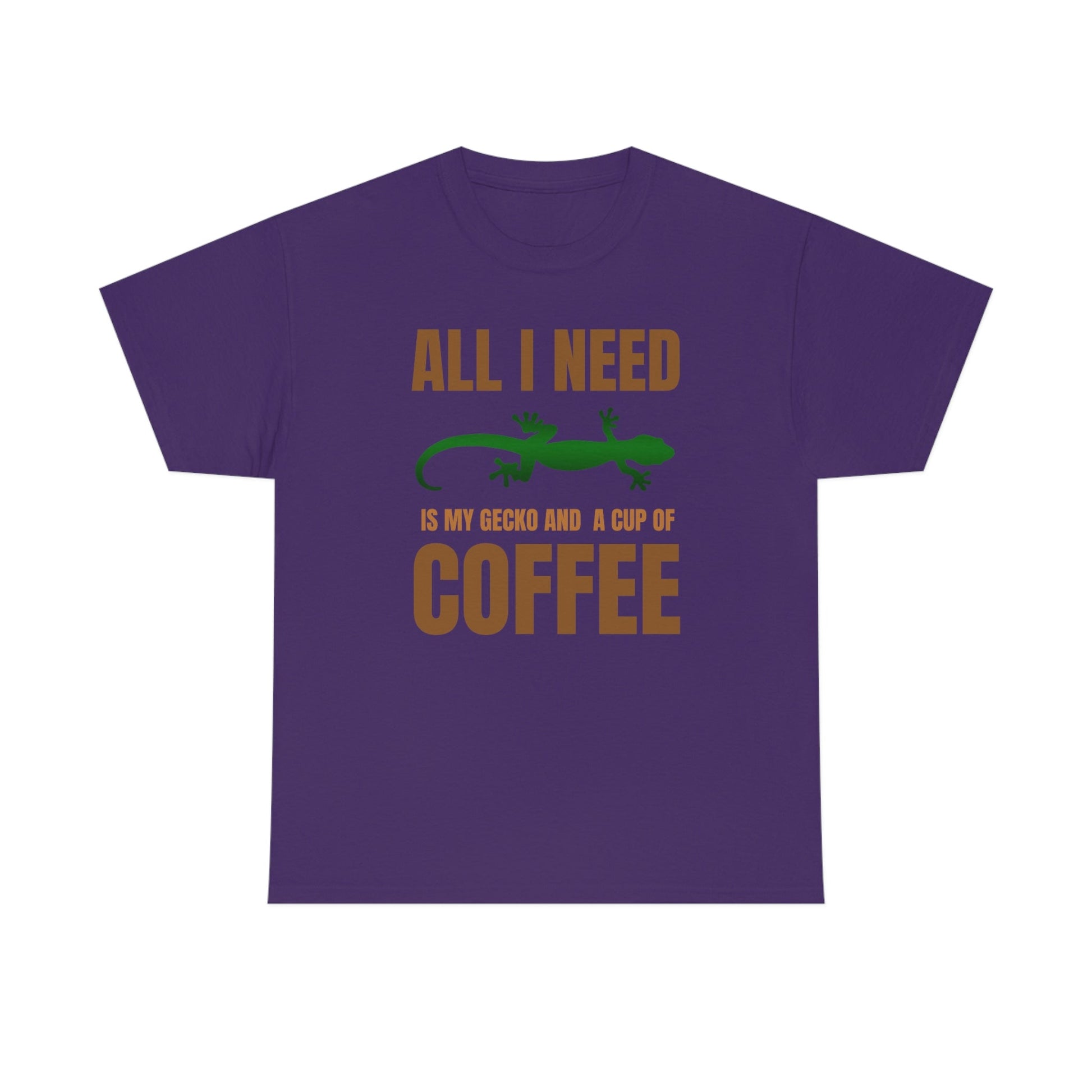 All I Need is My Gecko and a Cup of Coffee Heavy Cotton T-Shirt