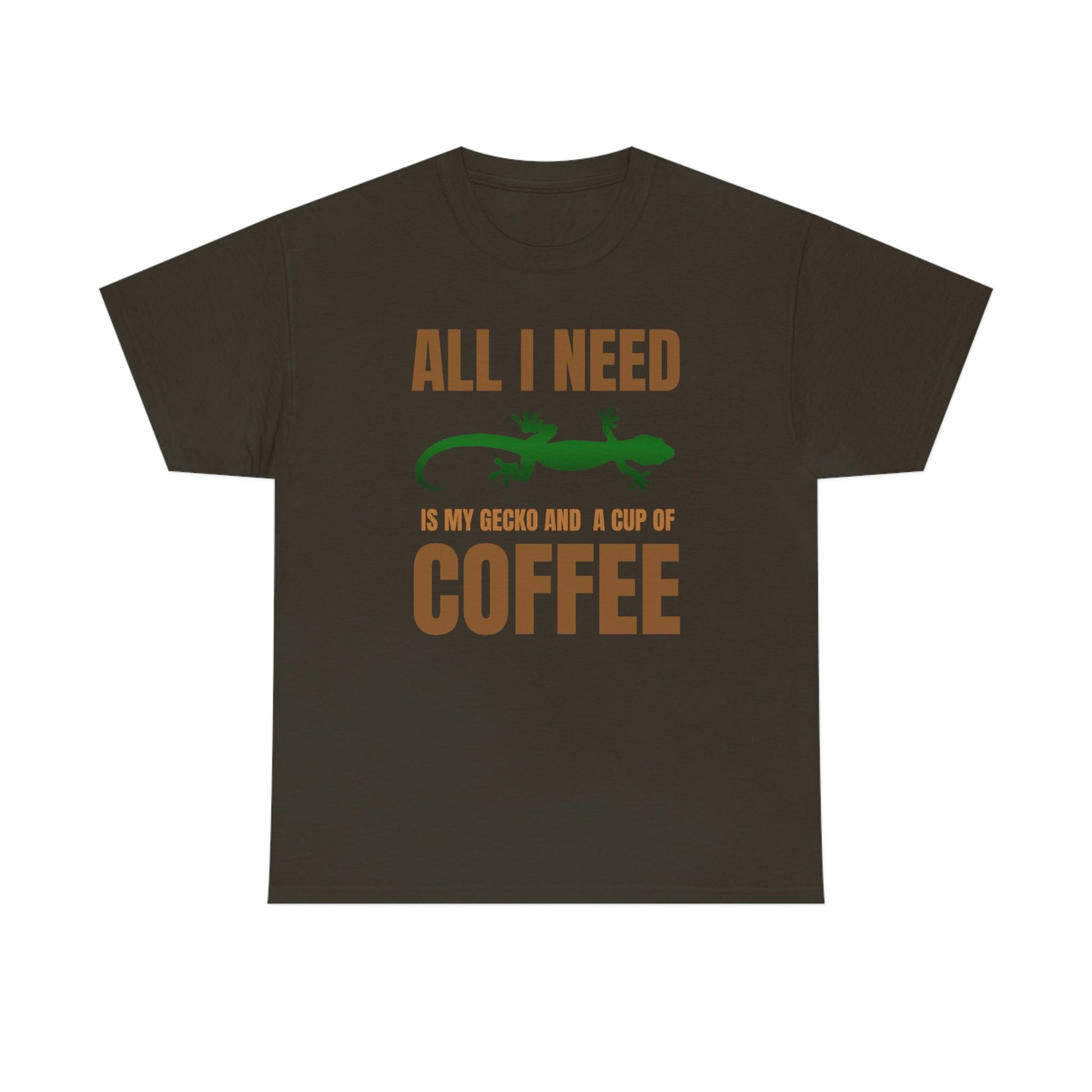 All I Need is My Gecko and a Cup of Coffee Heavy Cotton T-Shirt