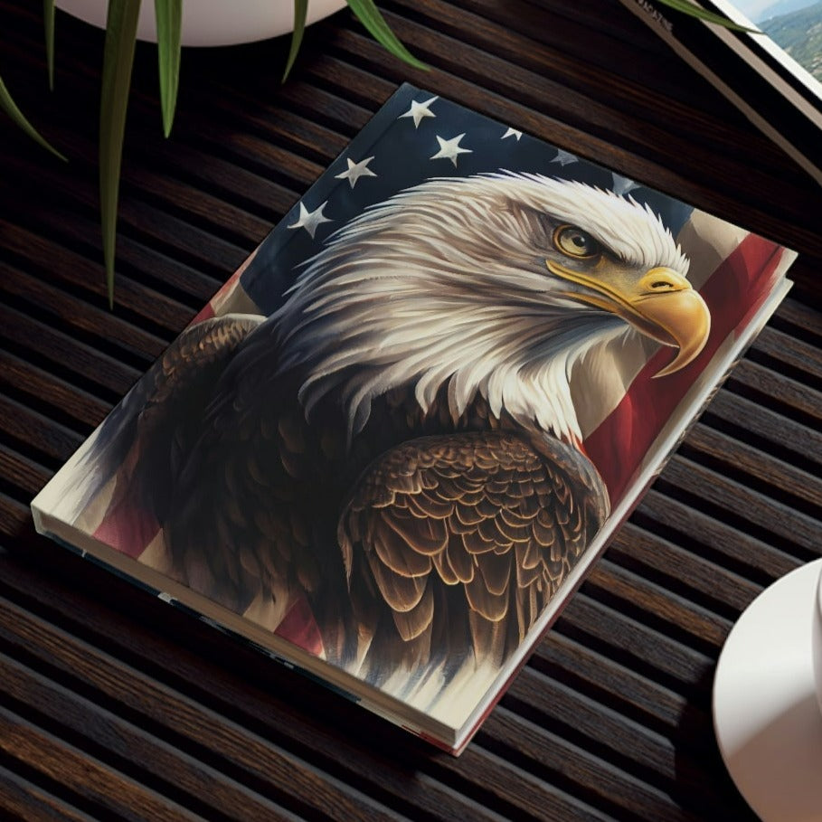 American Bald Eagle Bust Hard Backed Journal