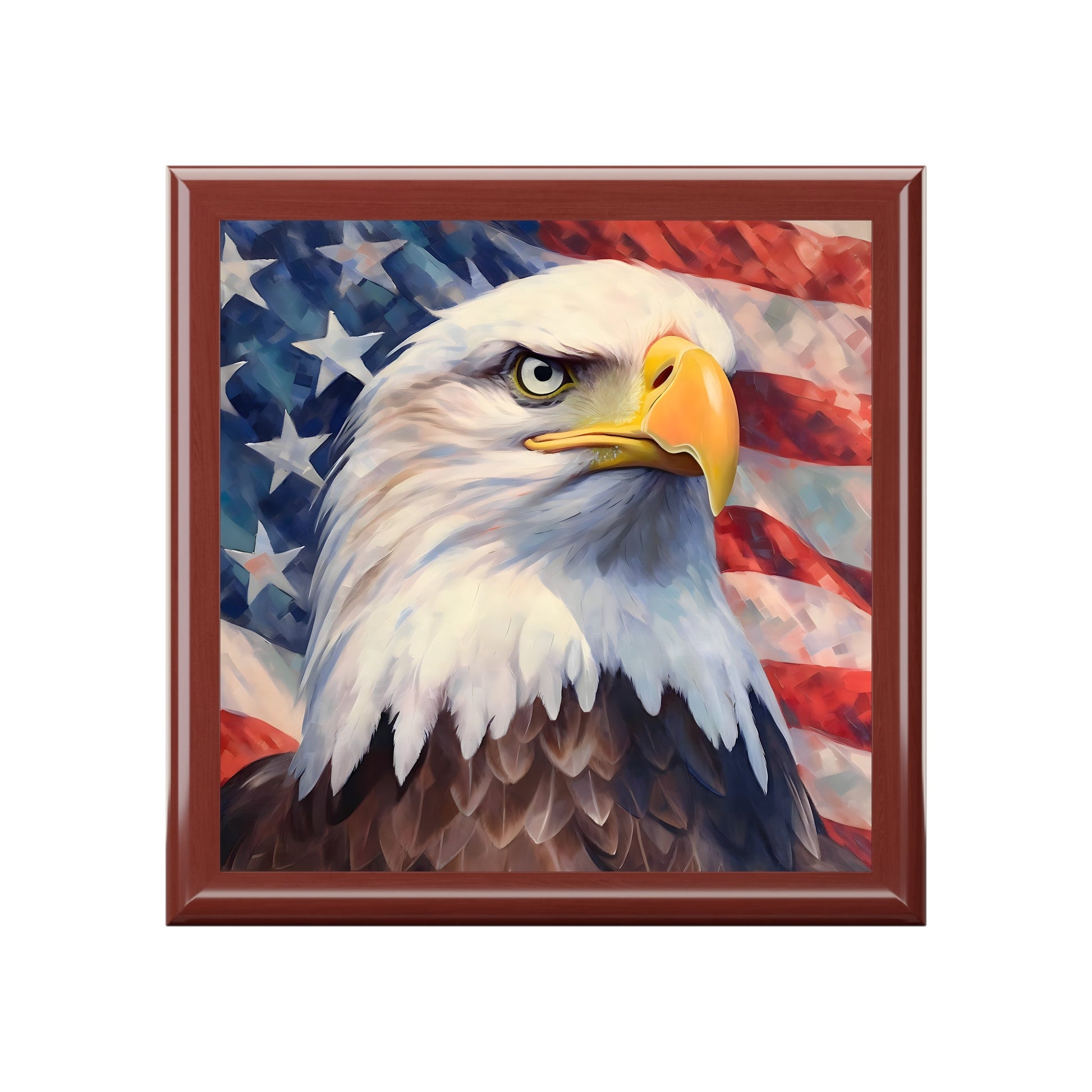 American Bald Eagle Jewelry Keepsake Box