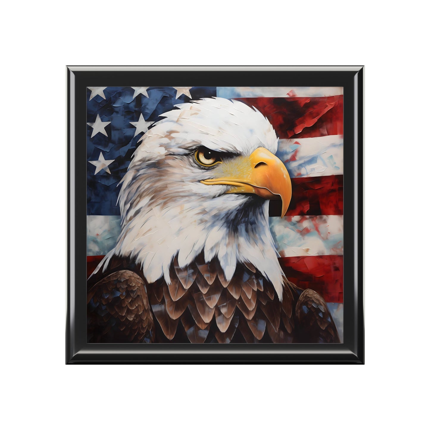 American Bald Eagle Trinket Jewelry Box