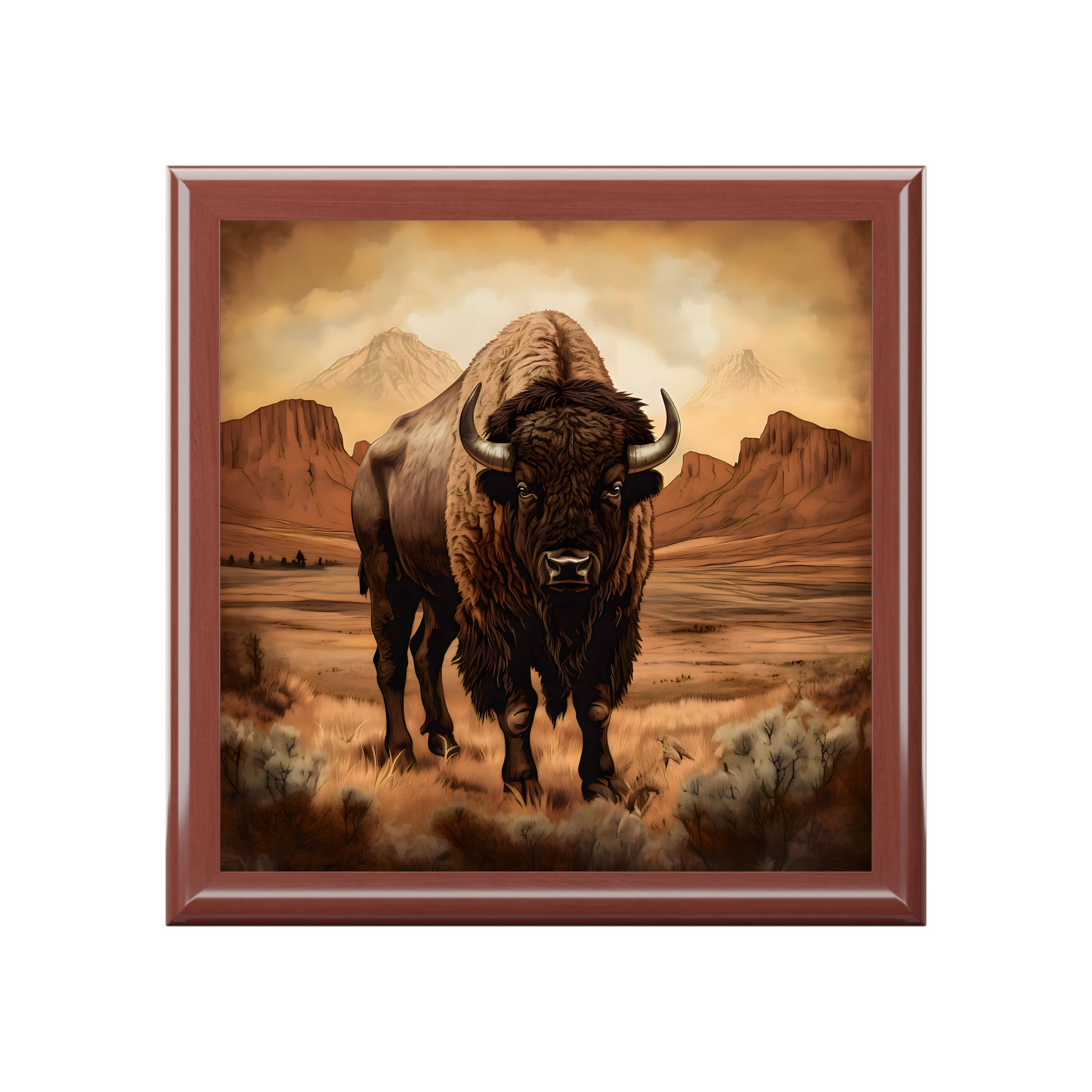 American Bison / Buffalo Jewelry Keepsake Trinkets Box