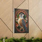 American Kestrel Canvas Gallery Wraps - Art Nouveau Vintage Falcon art