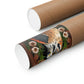 American Kestrel Premium Matte Vertical Posters - Art Nouveau Vintage Falcon art