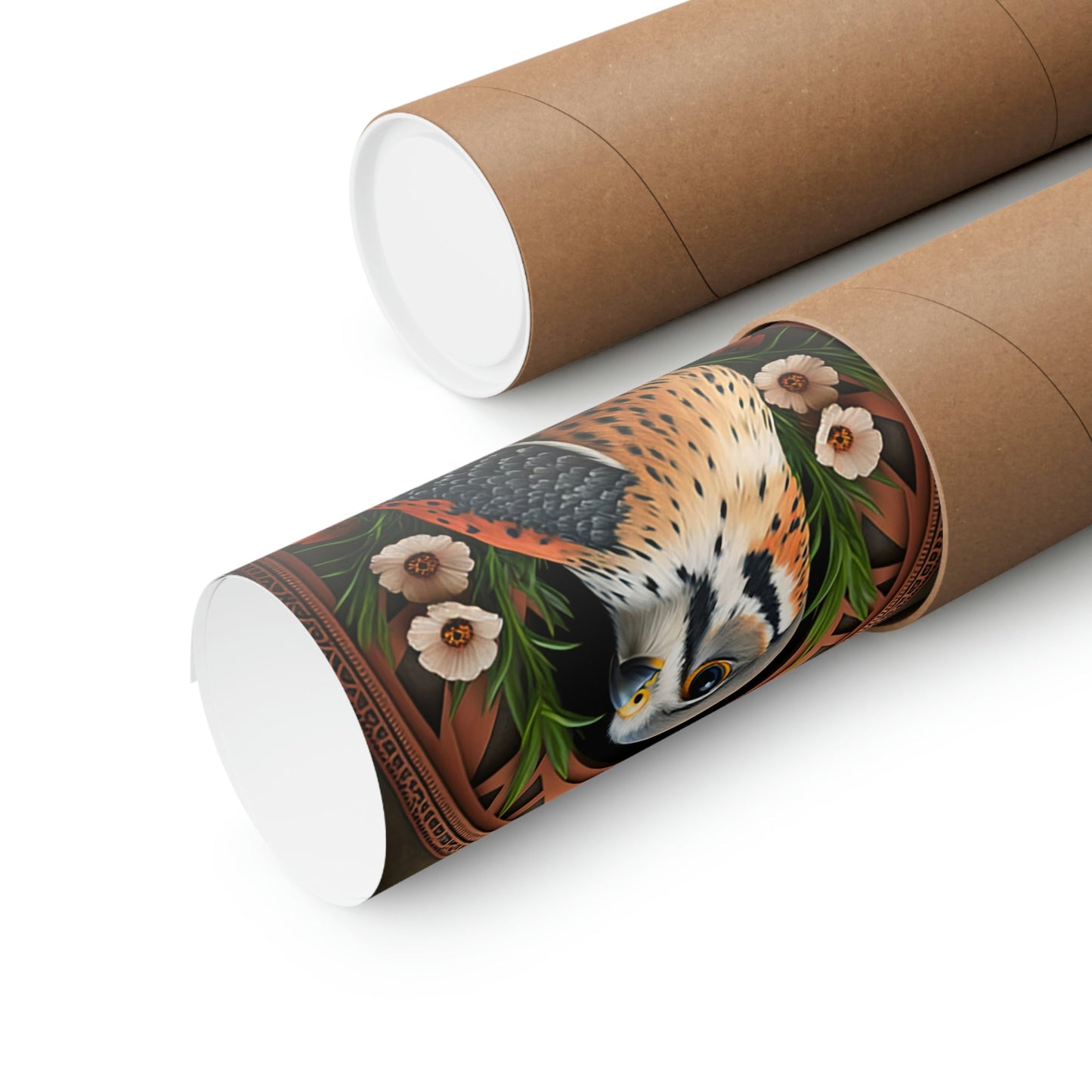 American Kestrel Premium Matte Vertical Posters - Art Nouveau Vintage Falcon art