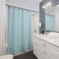 Aqua Coordinating ©MyHeart Collection Shower Curtain