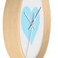 Aqua Wall Clock from ©MyHeart Collection Scandinavian influenced Design Coordinating Nursery Decor baby babiesWall clock