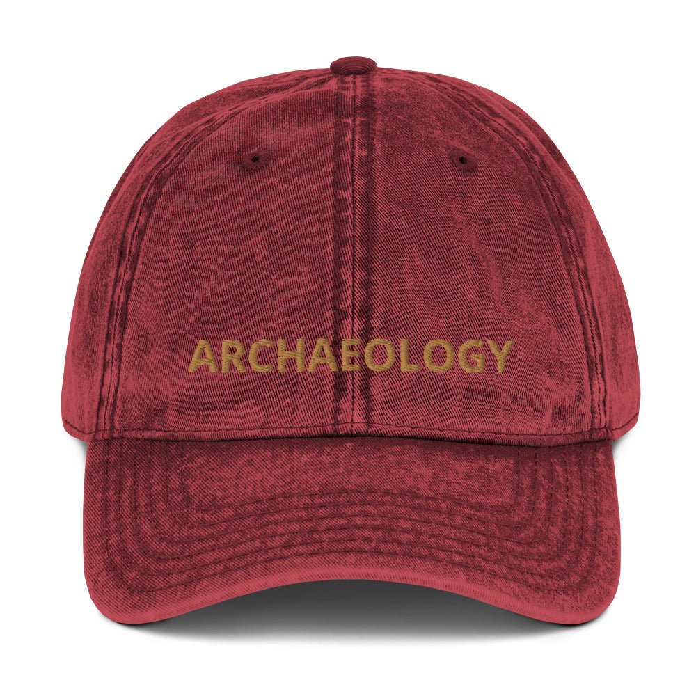 Archaeology Vintage Cotton Twill Cap | Perfect Gift for the Archaeologist in Your Life