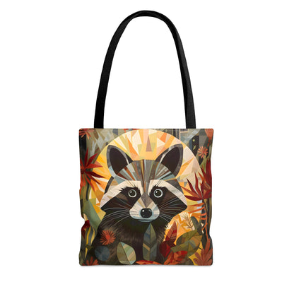 Art Deco Raccoon Tote Bag