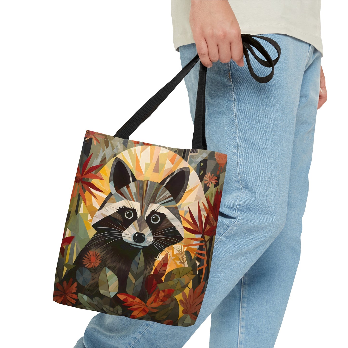 Art Deco Raccoon Tote Bag