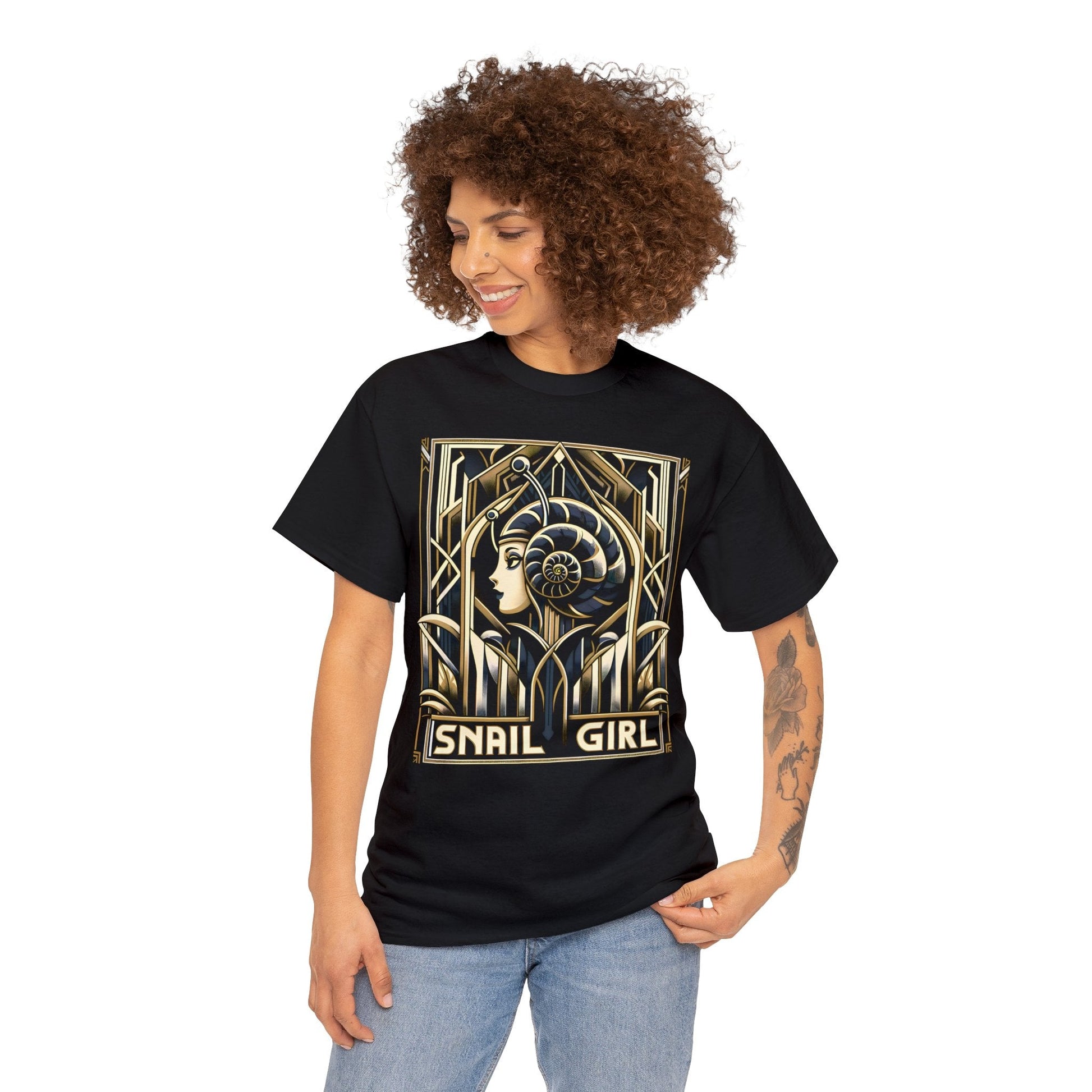 Art Deco Snail Girl Shirt