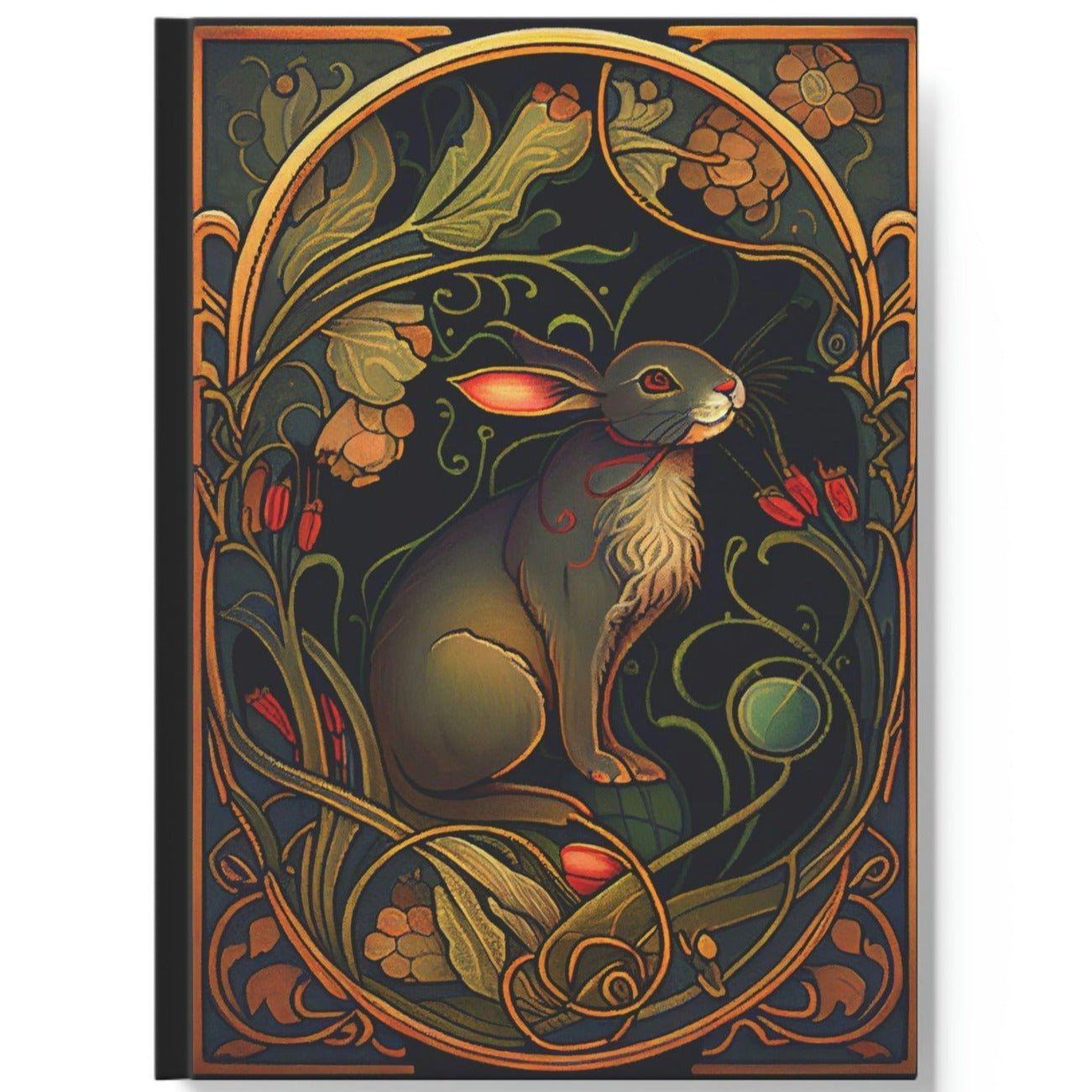 Art Nouveau Rabbit Hard Backed Journal