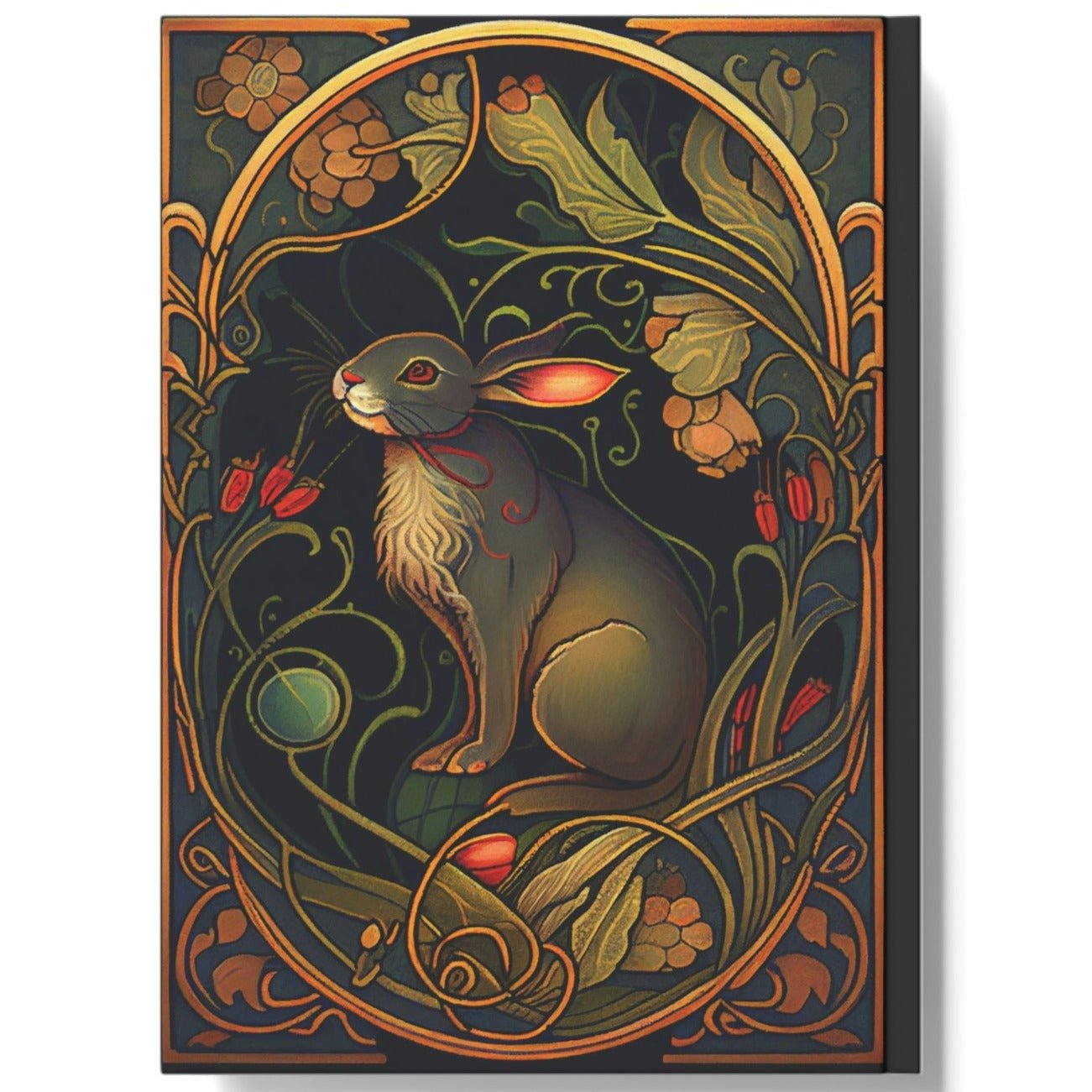 Art Nouveau Rabbit Hard Backed Journal