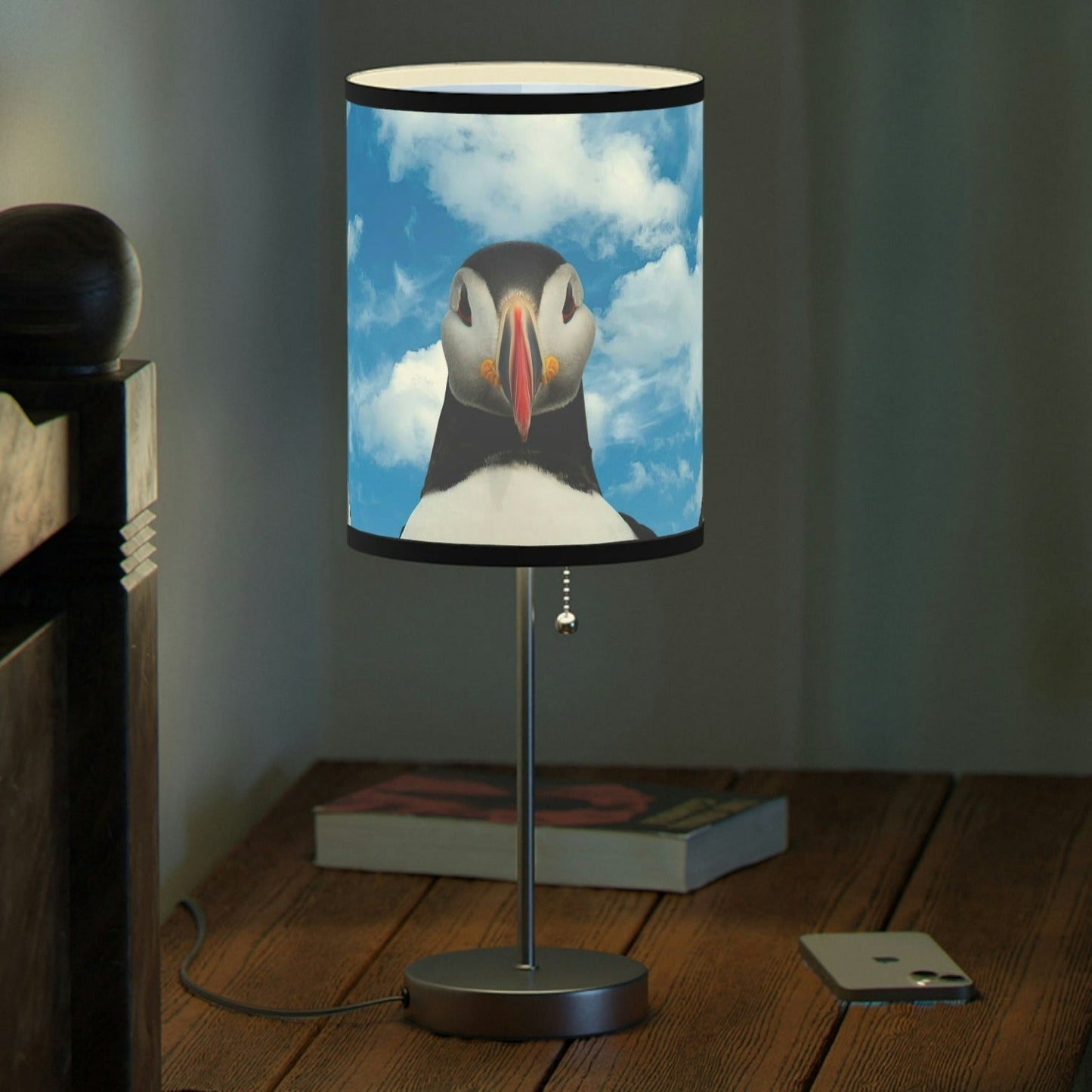 Atlantic Puffin Lamp on a Stand, US|CA plug