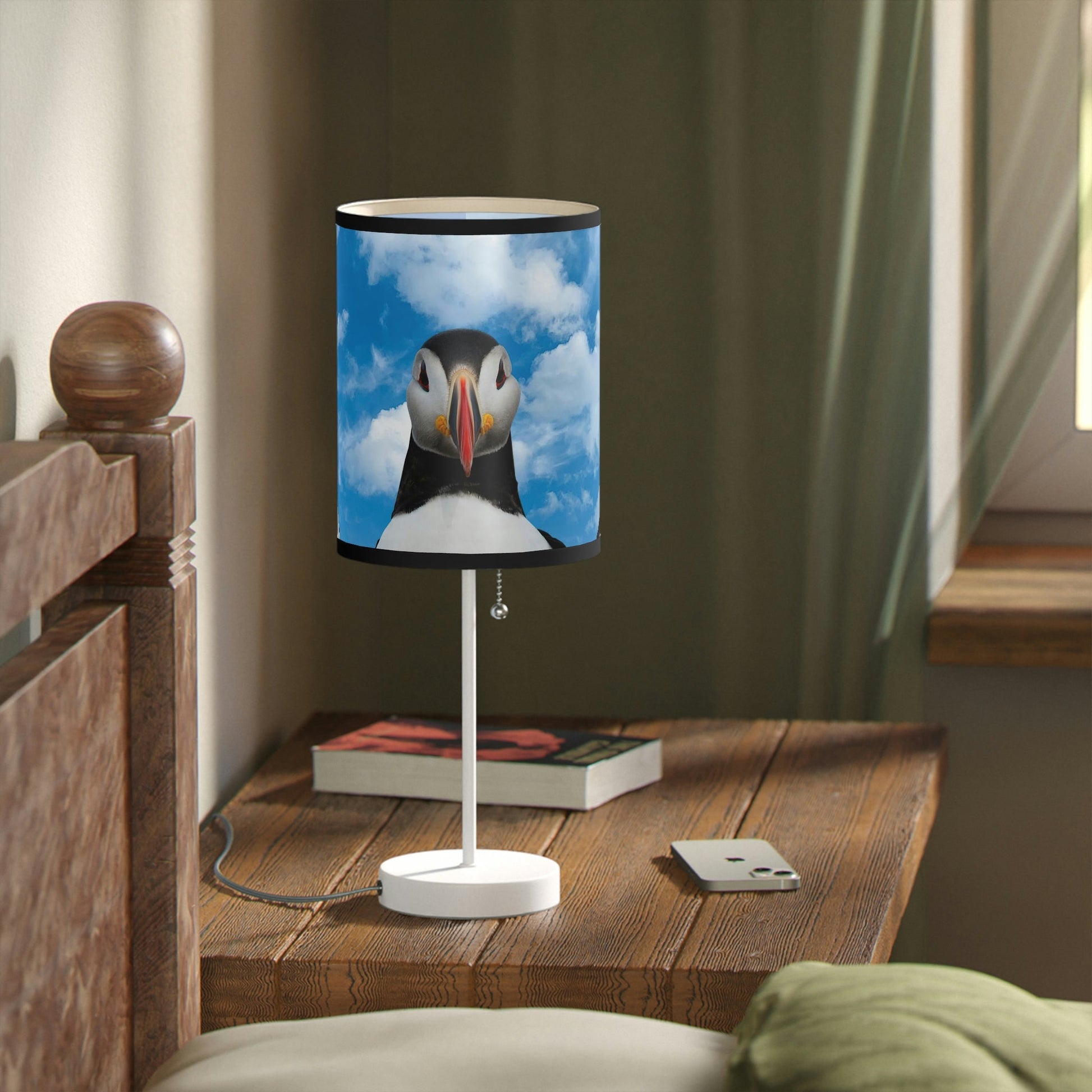 Atlantic Puffin Lamp on a Stand, US|CA plug