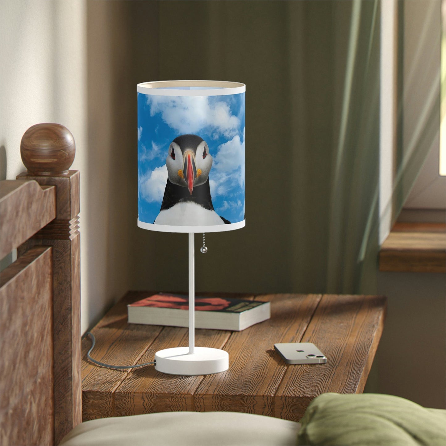 Atlantic Puffin Lamp on a Stand, US|CA plug