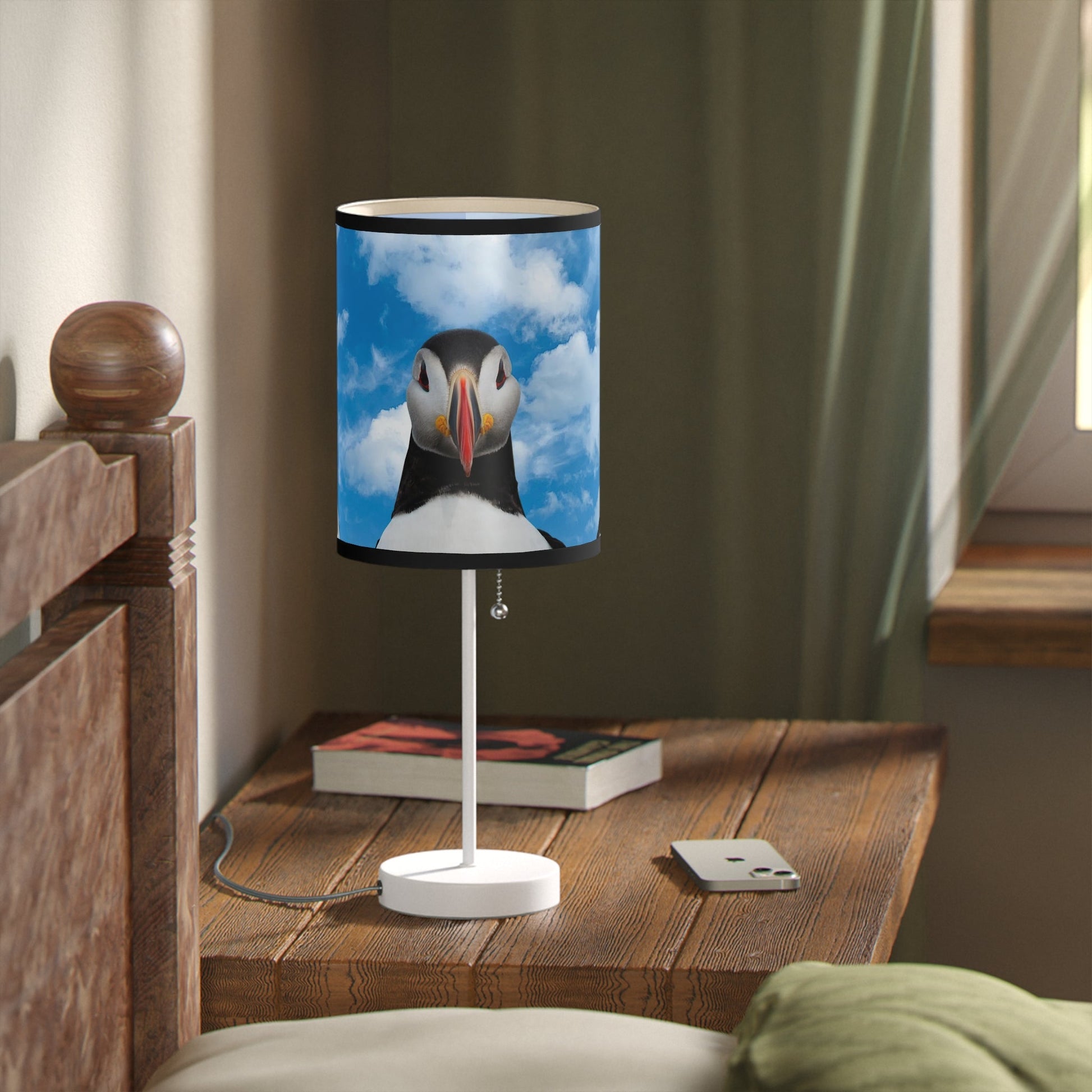 Atlantic Puffin Lamp on a Stand, US|CA plug