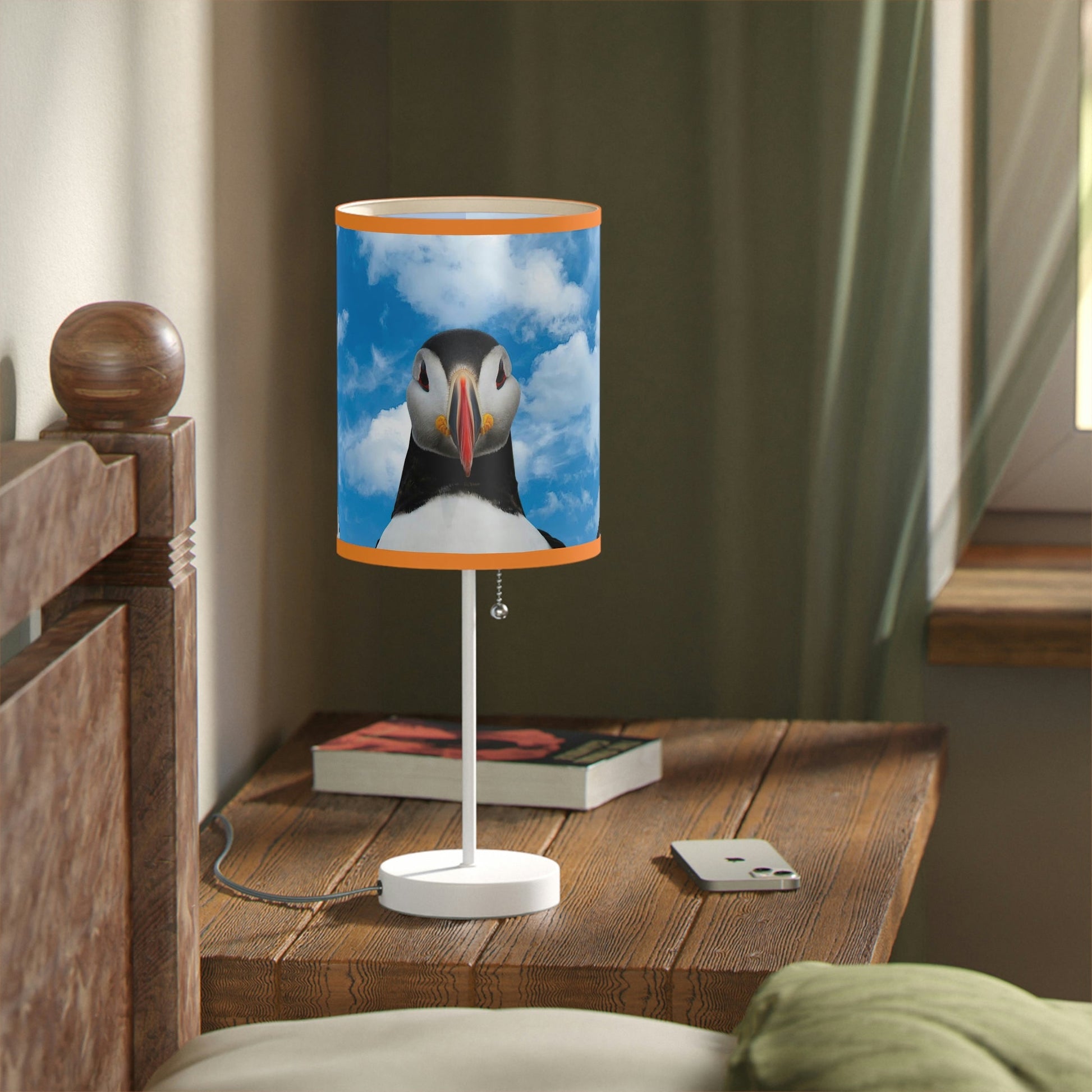 Atlantic Puffin Lamp on a Stand, US|CA plug