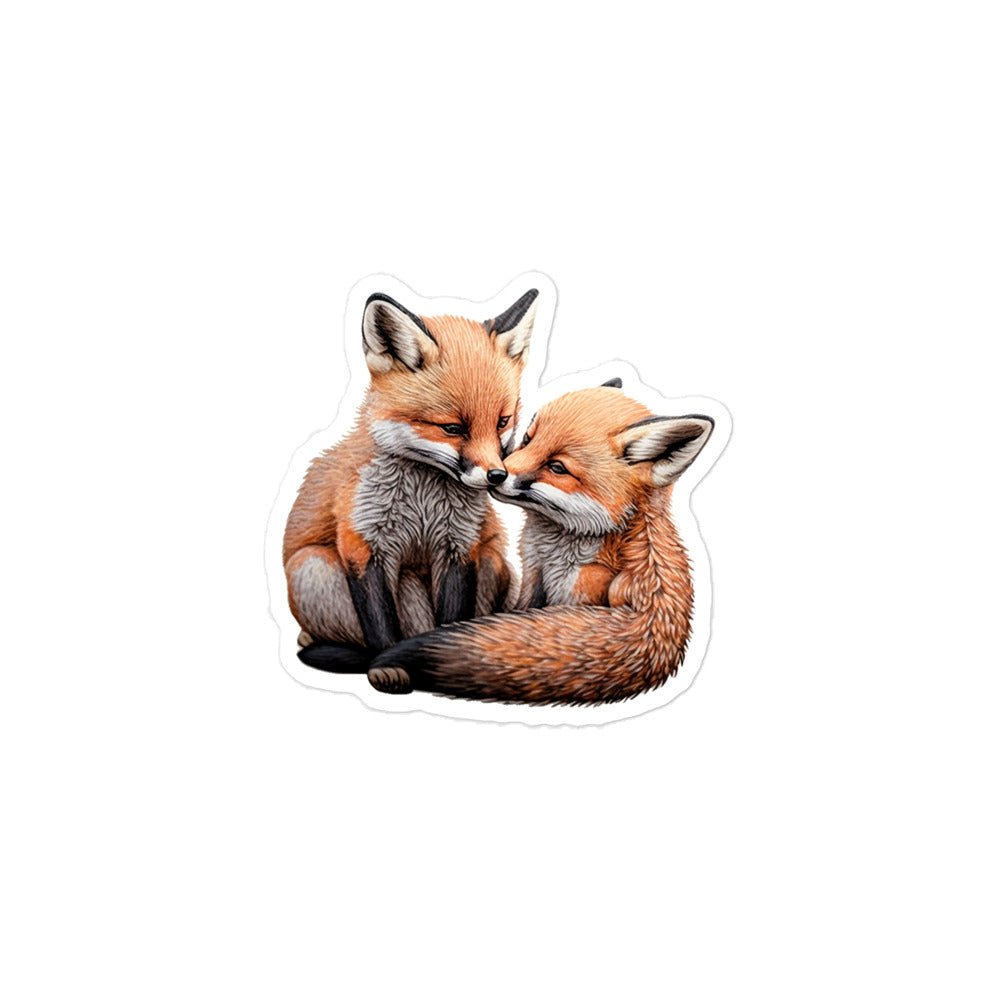 Baby Fox Bubble-Free Stickers