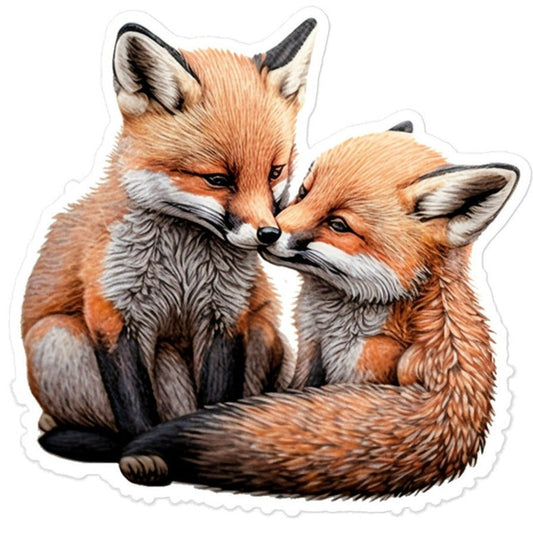 Baby Fox Bubble-Free Stickers