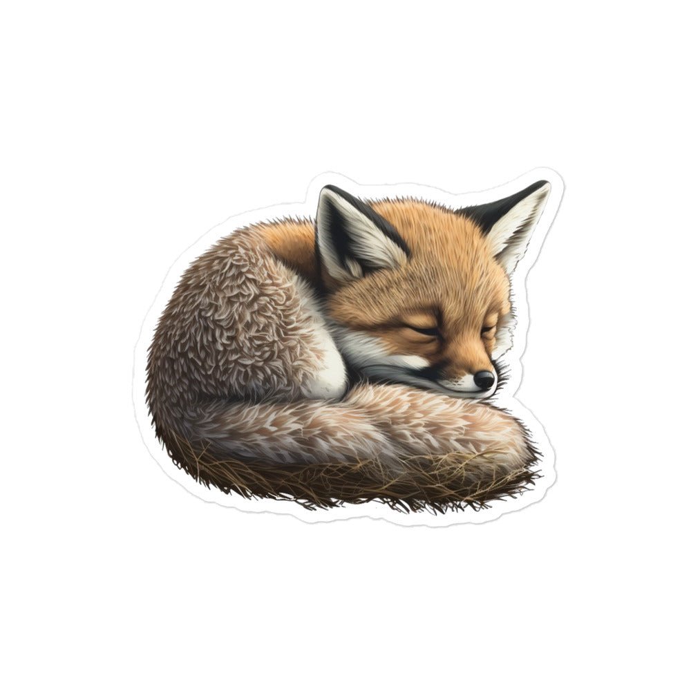 Baby Fox III Bubble-Free Stickers