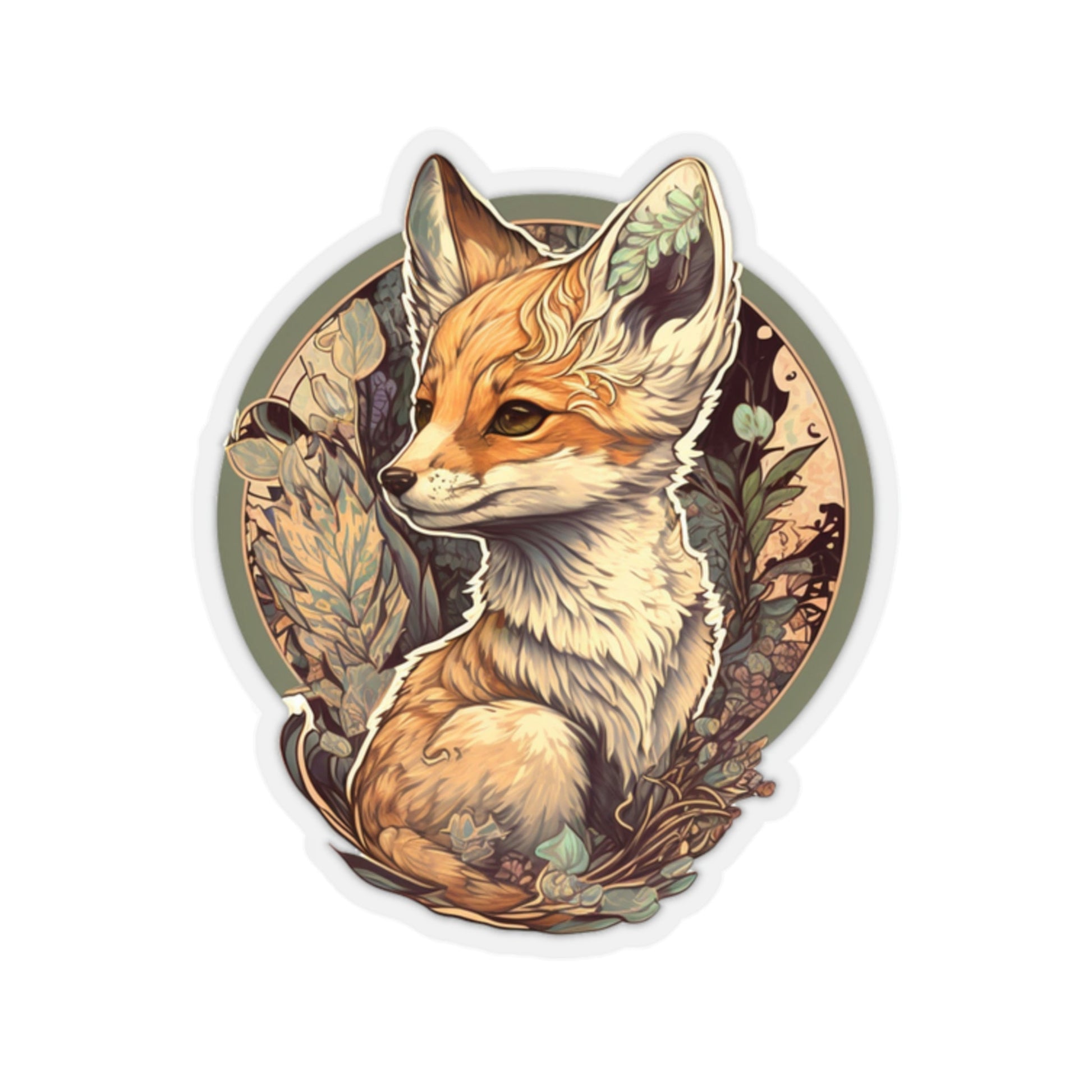 Baby Fox III Kiss-Cut Stickers