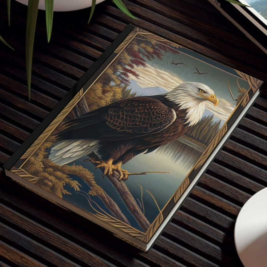 Bald Eagle Tapestry Hard Backed Journal