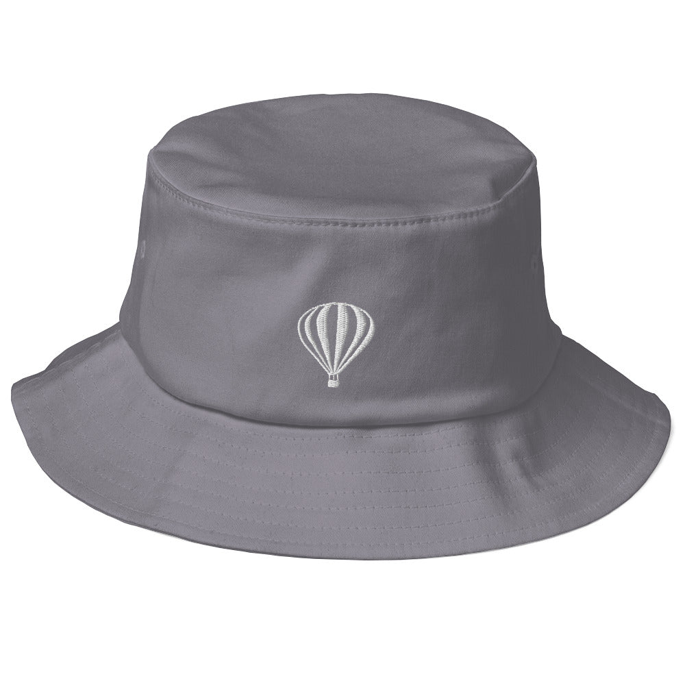 Ballooning Old School Bucket Hat for the Summer Loving Hot Air Balloon Enthusiast