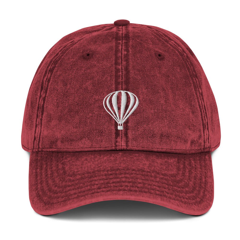 Ballooning Vintage Cotton Twill Cap for the Summer Loving Hot Air Balloon Enthusiast
