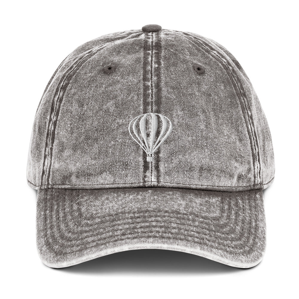 Ballooning Vintage Cotton Twill Cap for the Summer Loving Hot Air Balloon Enthusiast