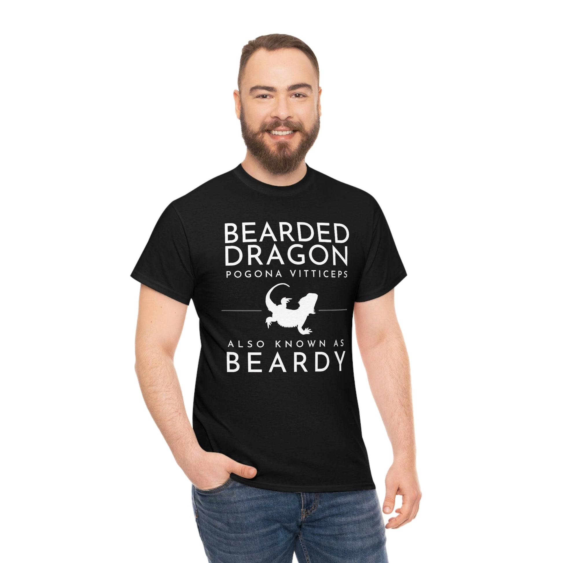 Bearded Dragon AKA Beardy Heavy Cotton T-Shirt