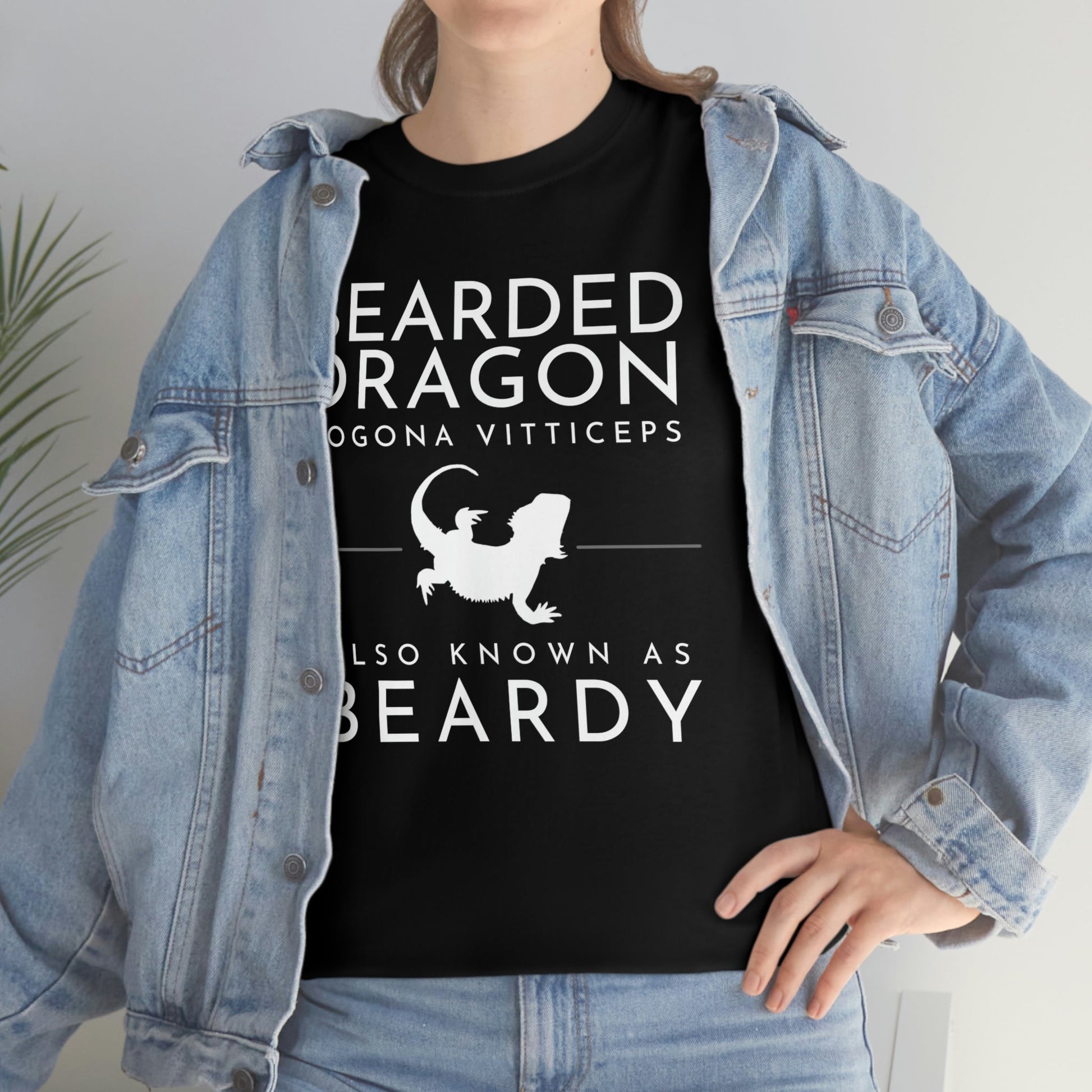 Bearded Dragon AKA Beardy Heavy Cotton T-Shirt