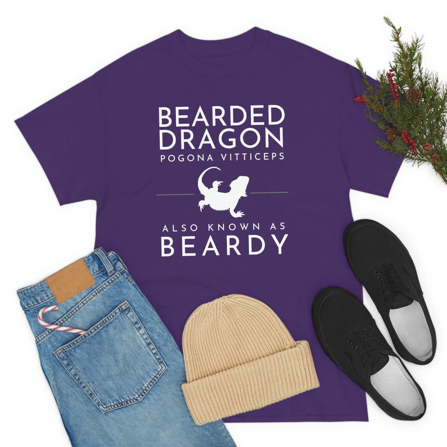 Bearded Dragon AKA Beardy Heavy Cotton T-Shirt