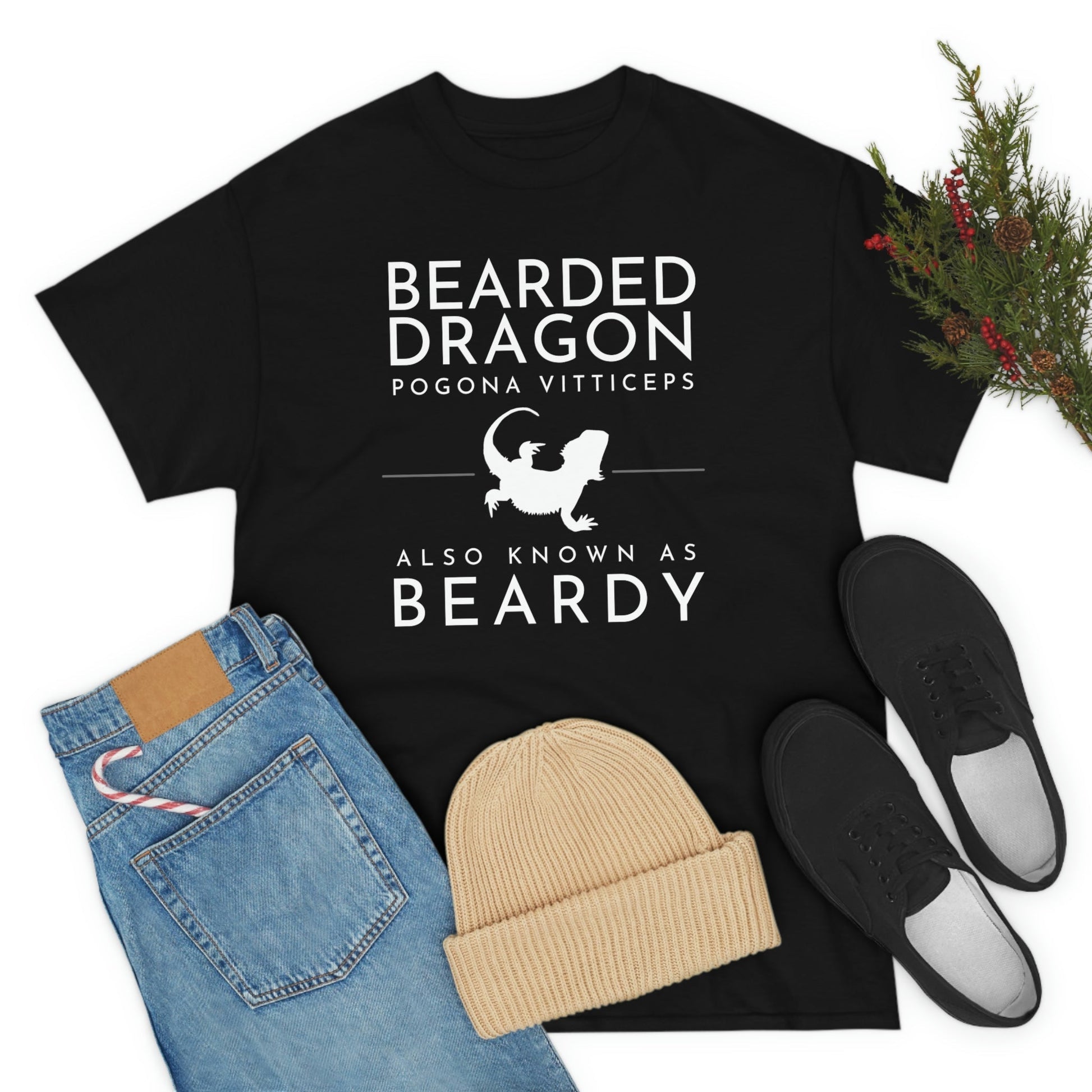 Bearded Dragon AKA Beardy Heavy Cotton T-Shirt