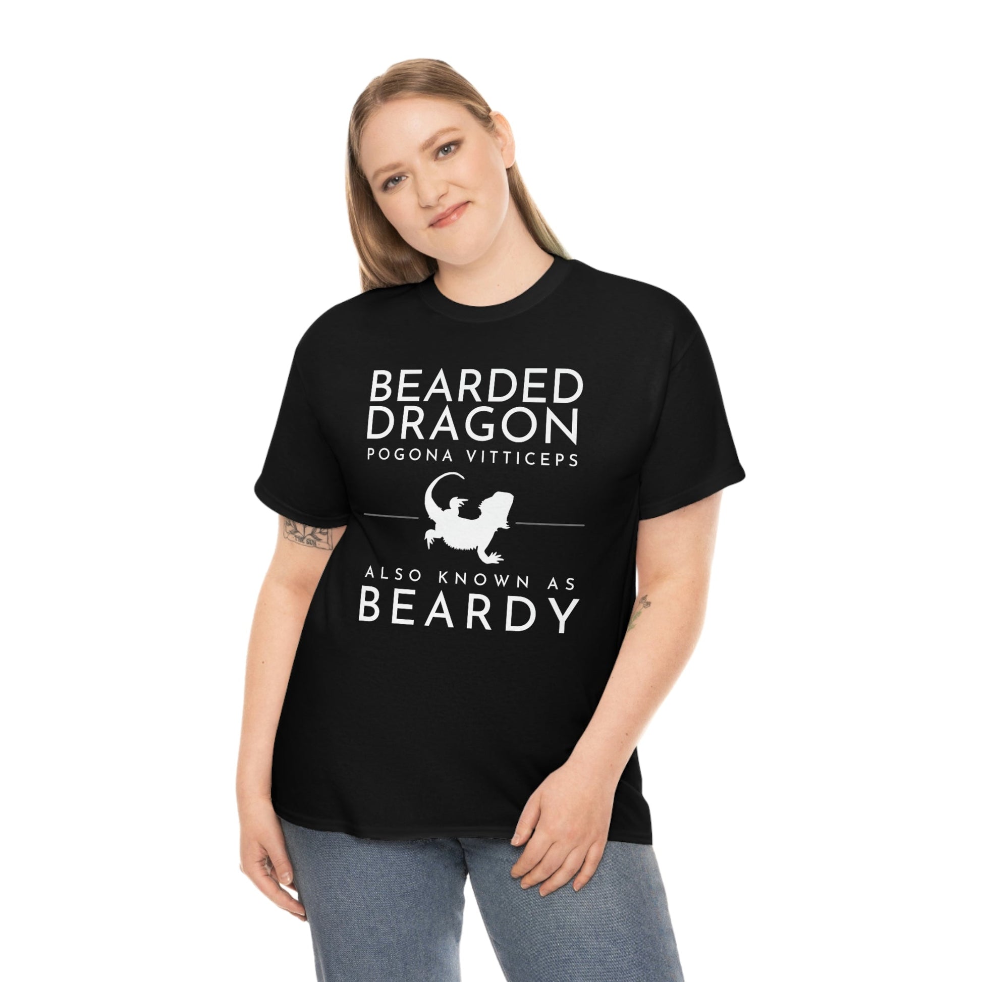 Bearded Dragon AKA Beardy Heavy Cotton T-Shirt