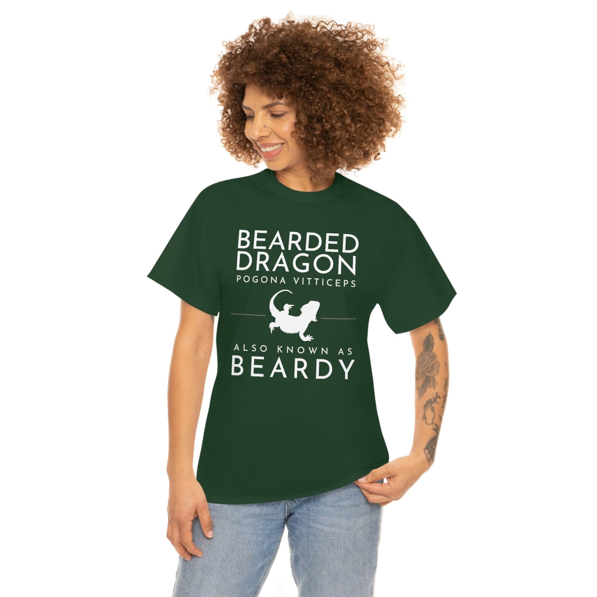 Bearded Dragon AKA Beardy Heavy Cotton T-Shirt