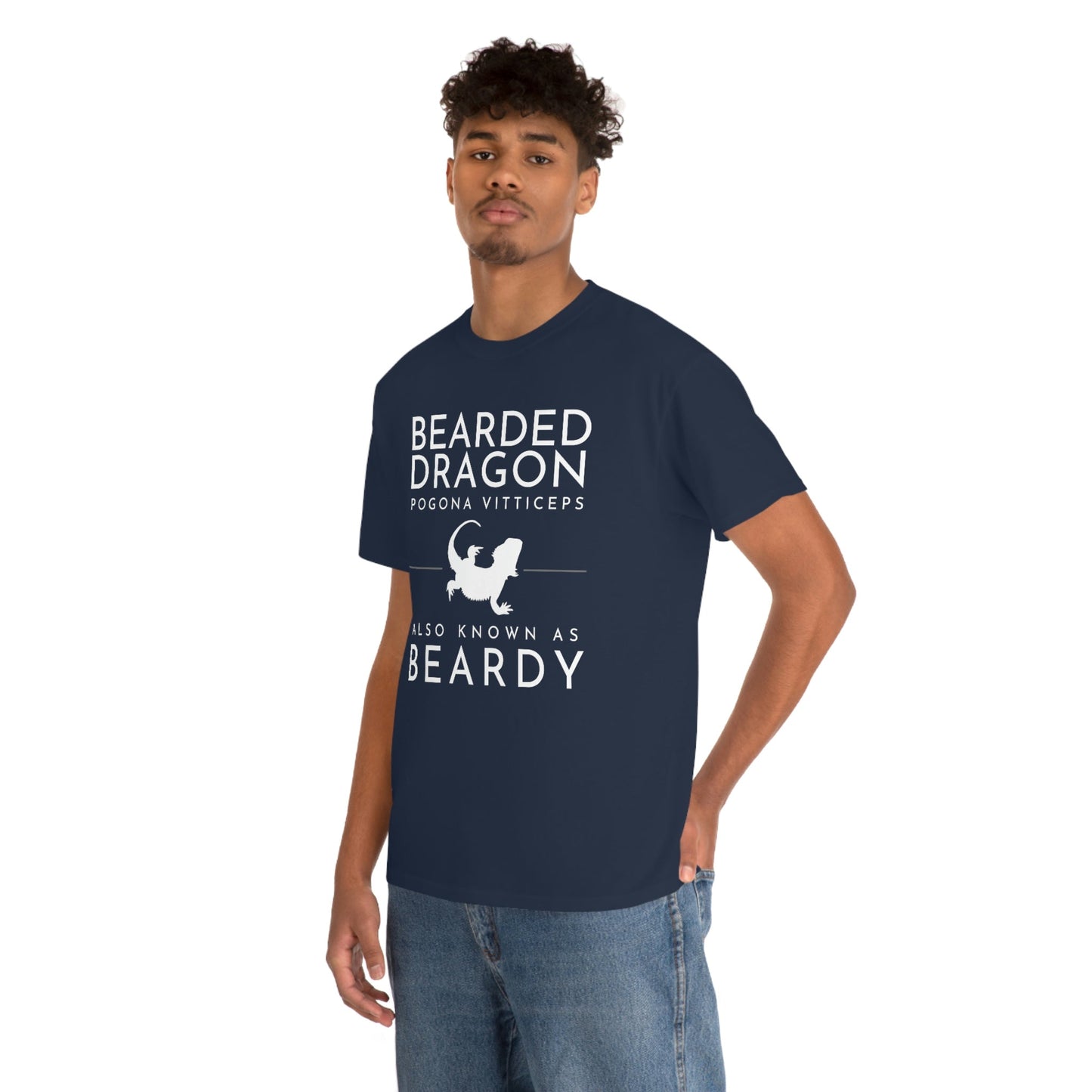 Bearded Dragon AKA Beardy Heavy Cotton T-Shirt